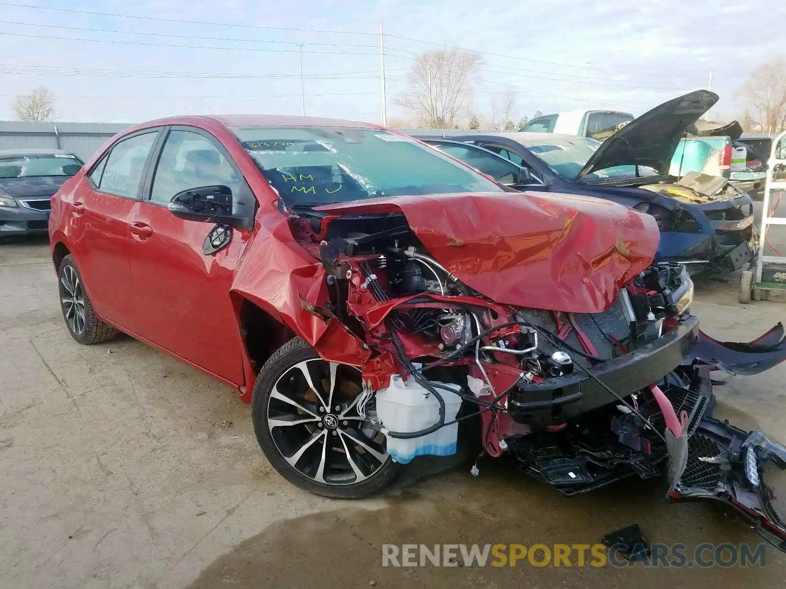 1 Photograph of a damaged car 2T1BURHE4KC156505 TOYOTA COROLLA 2019