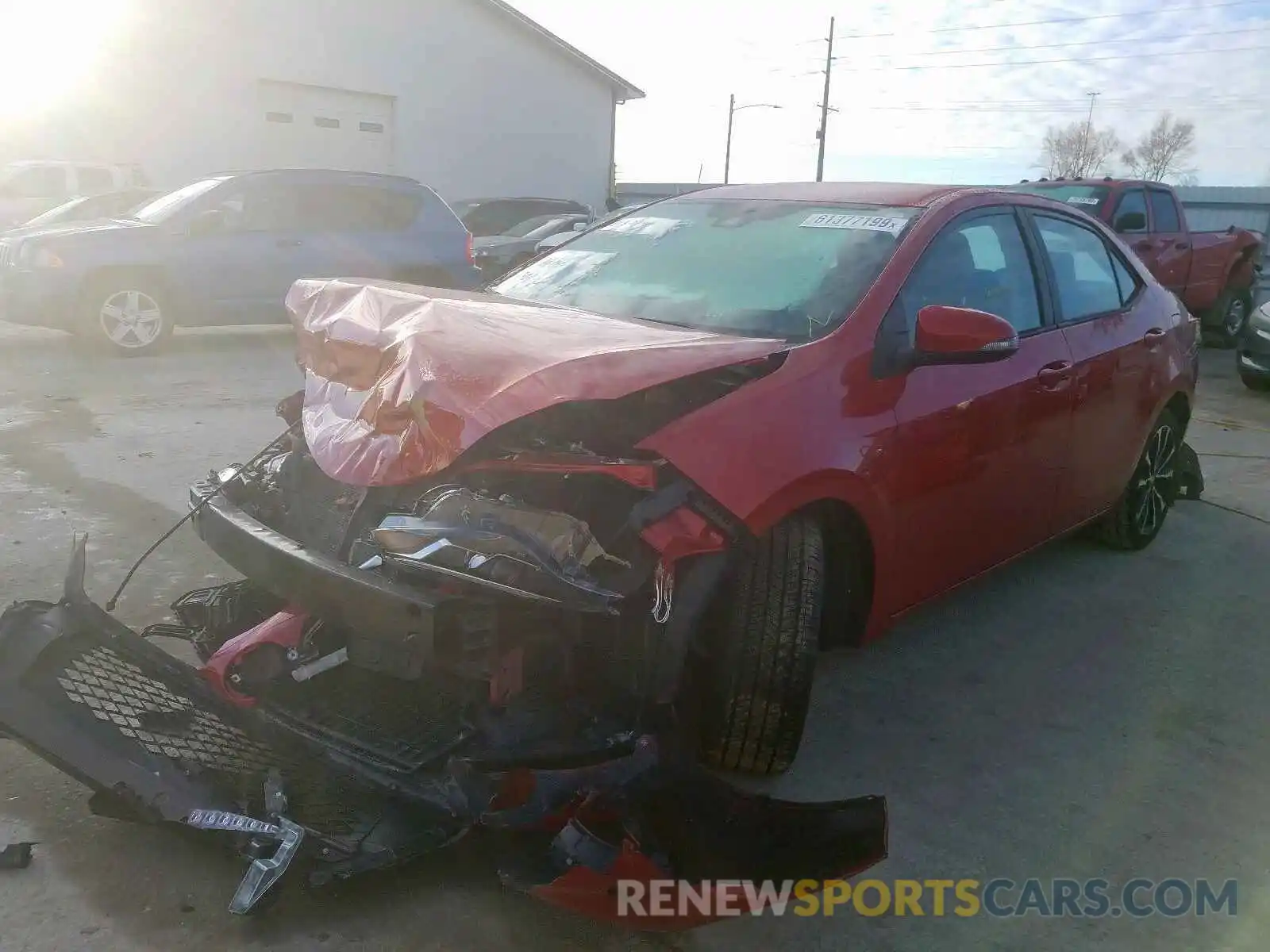 2 Photograph of a damaged car 2T1BURHE4KC156505 TOYOTA COROLLA 2019