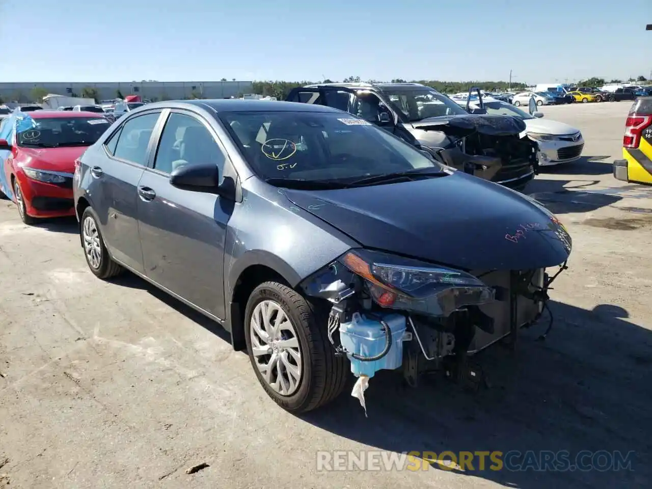 1 Photograph of a damaged car 2T1BURHE4KC157167 TOYOTA COROLLA 2019