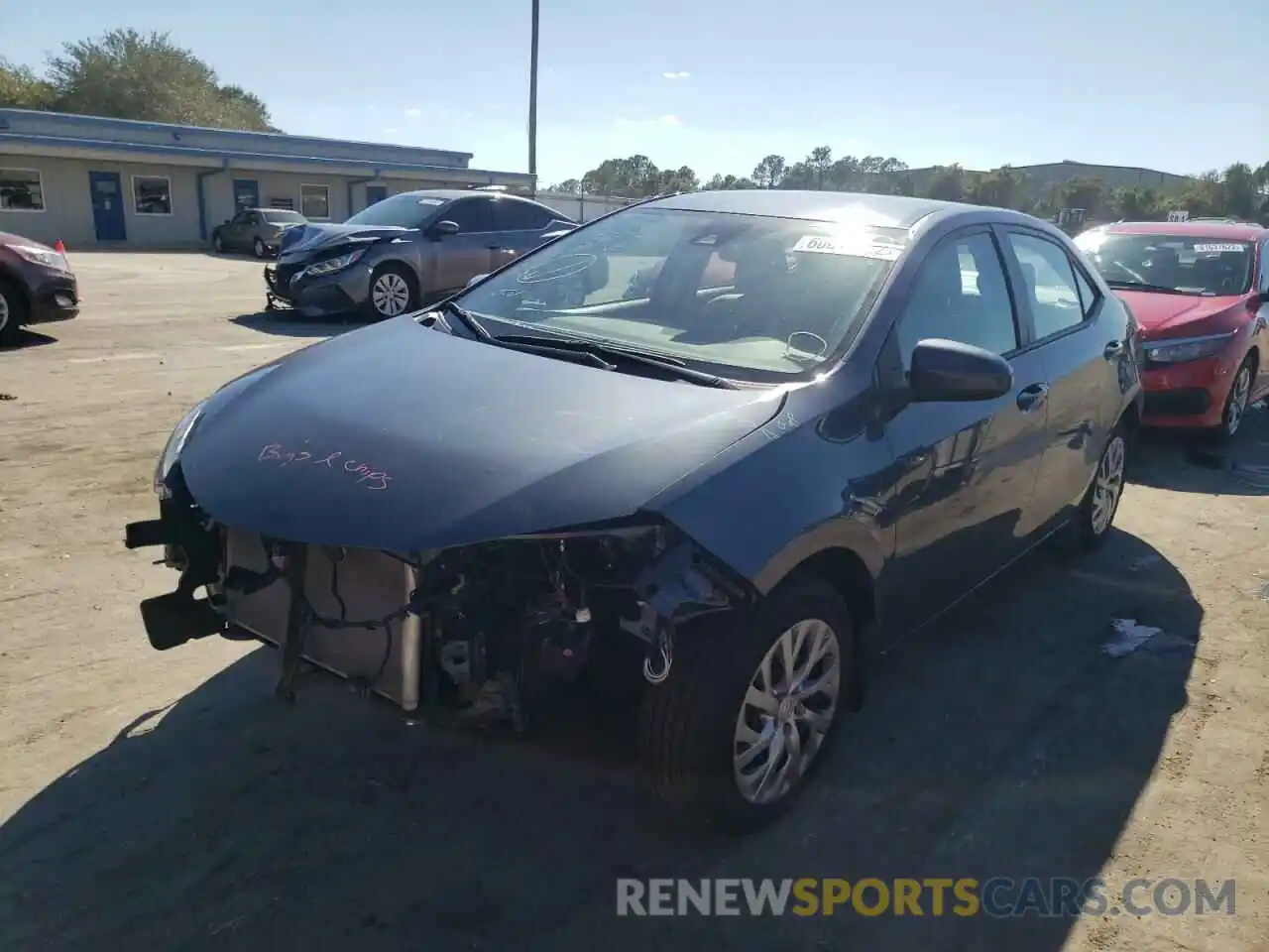 2 Photograph of a damaged car 2T1BURHE4KC157167 TOYOTA COROLLA 2019