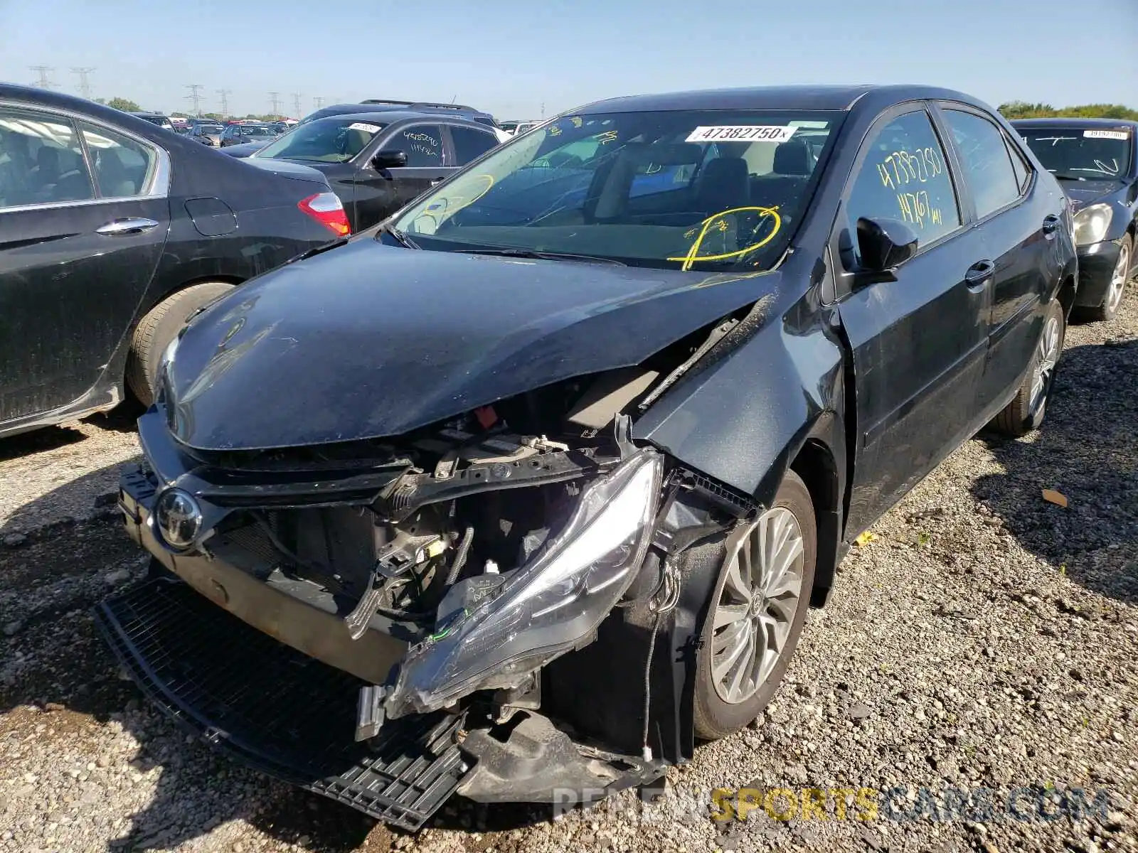 2 Photograph of a damaged car 2T1BURHE4KC157248 TOYOTA COROLLA 2019