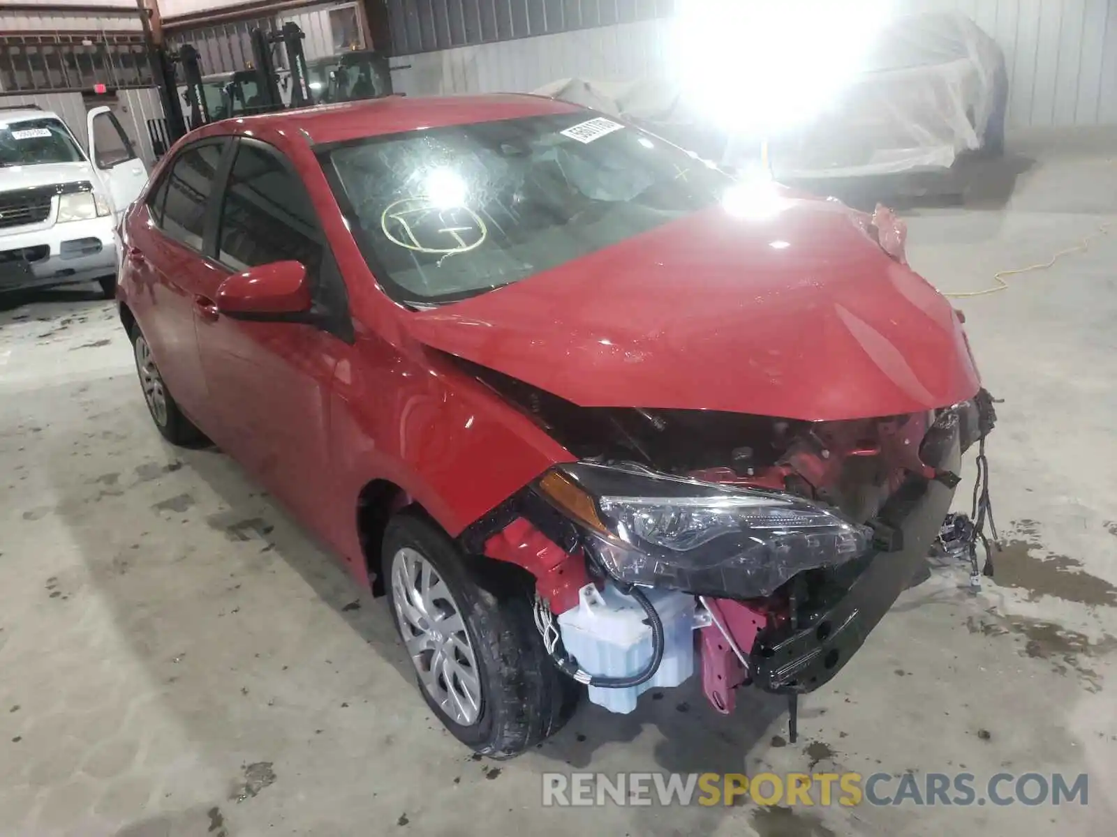 1 Photograph of a damaged car 2T1BURHE4KC157654 TOYOTA COROLLA 2019