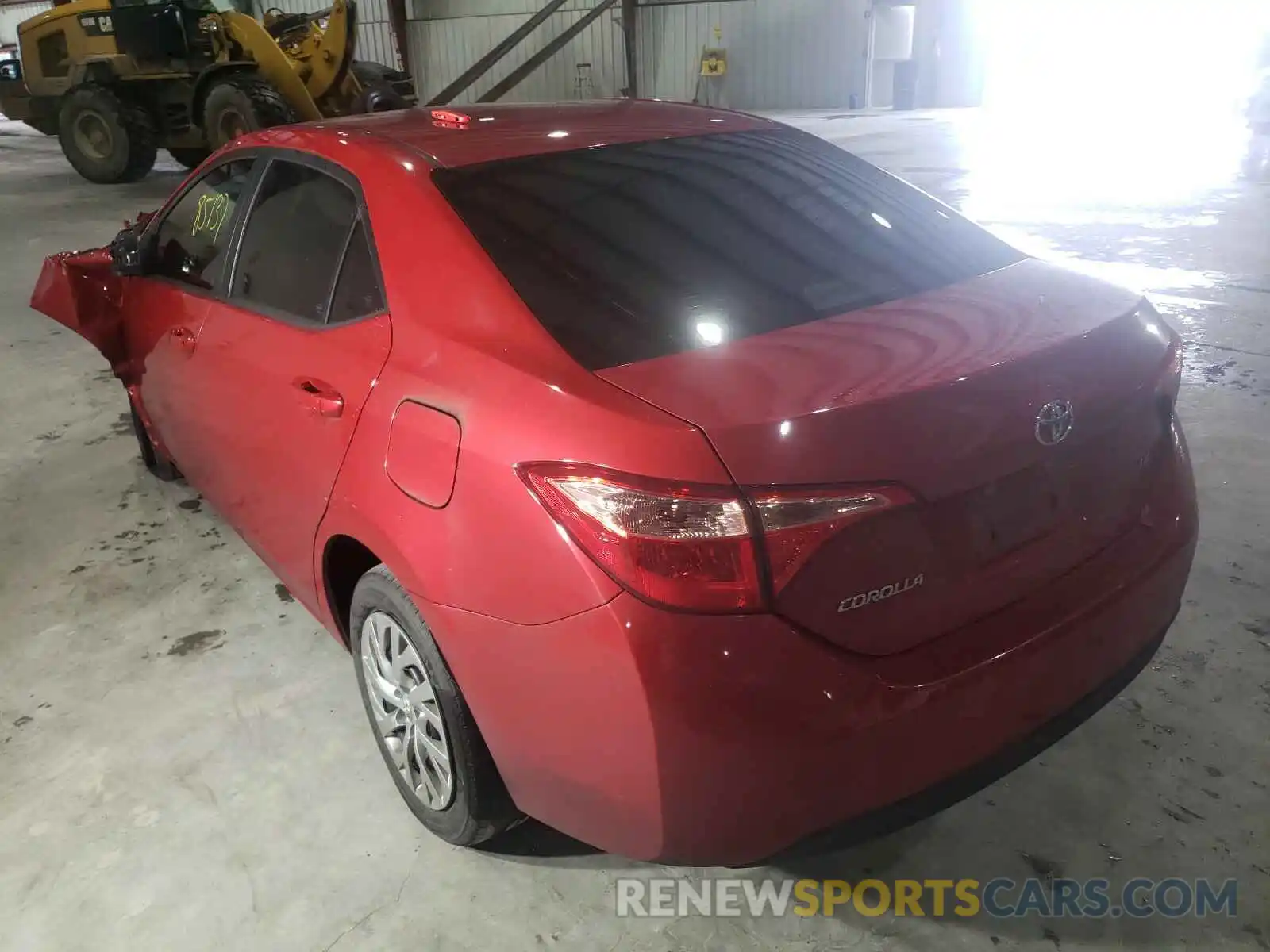 3 Фотография поврежденного автомобиля 2T1BURHE4KC157654 TOYOTA COROLLA 2019