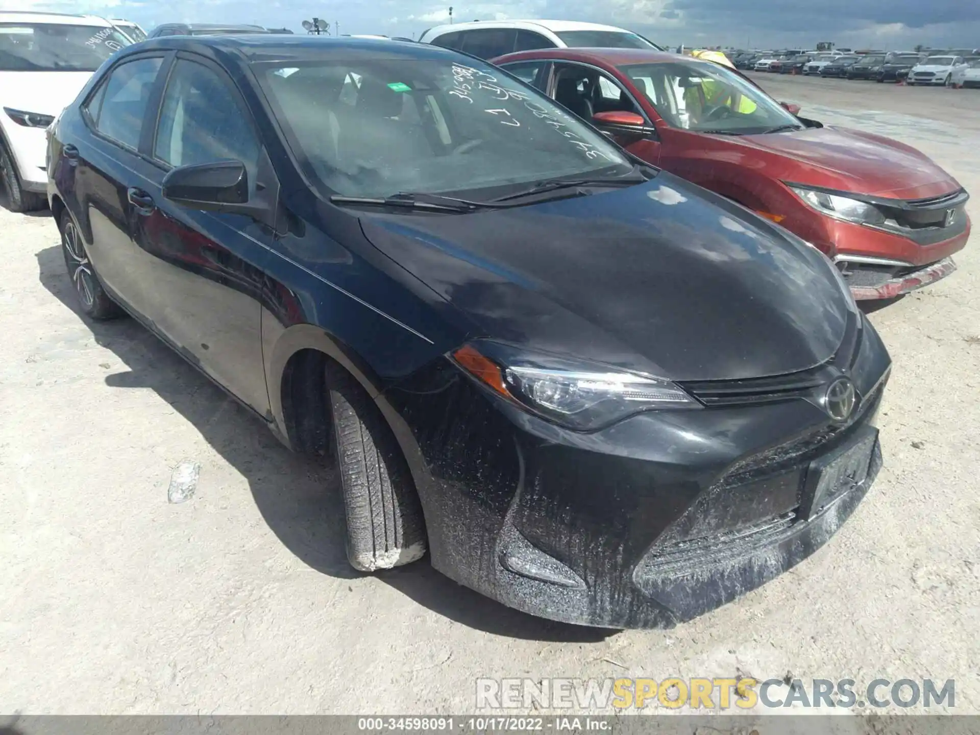 1 Photograph of a damaged car 2T1BURHE4KC158206 TOYOTA COROLLA 2019