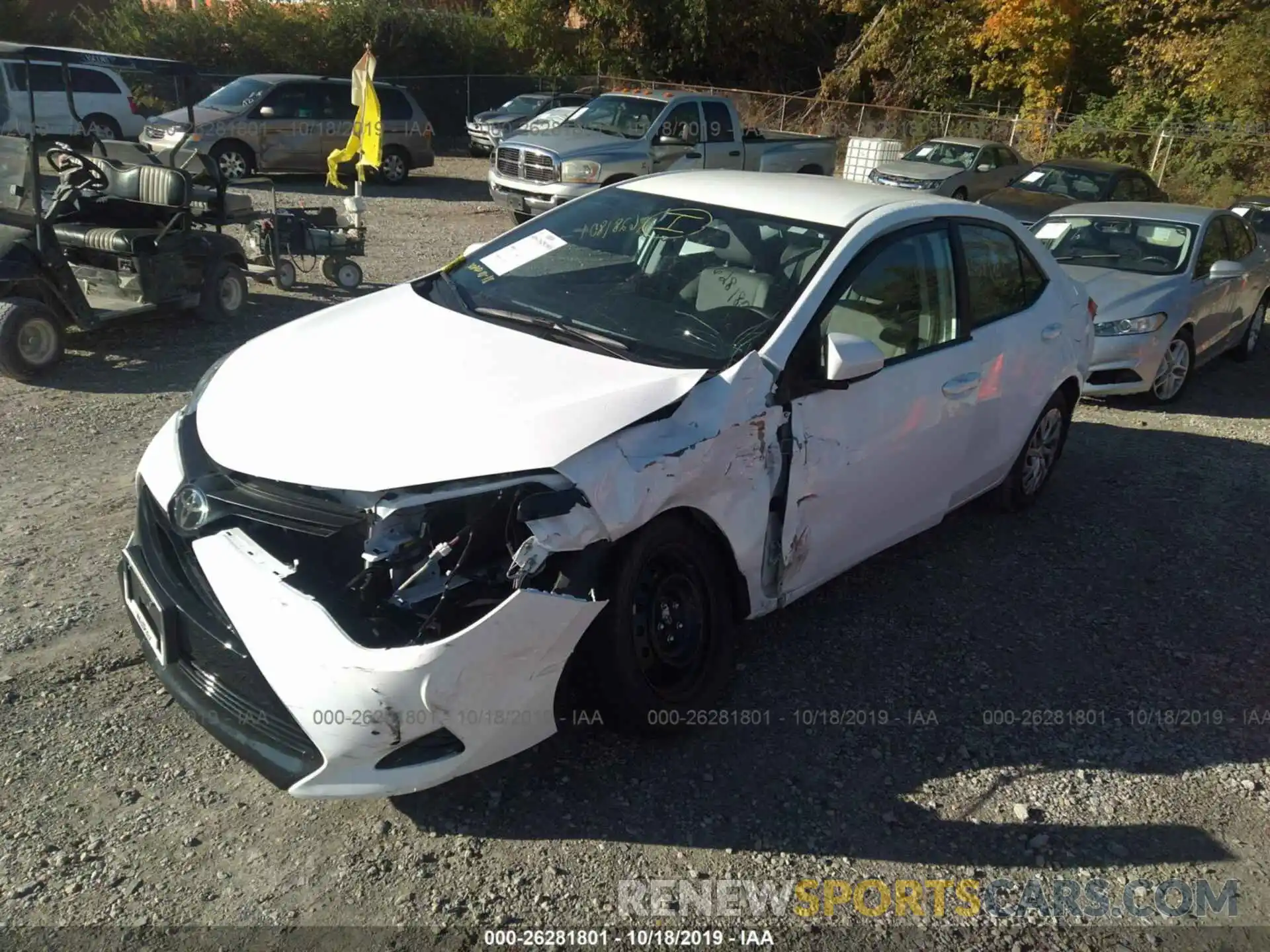 2 Photograph of a damaged car 2T1BURHE4KC158383 TOYOTA COROLLA 2019