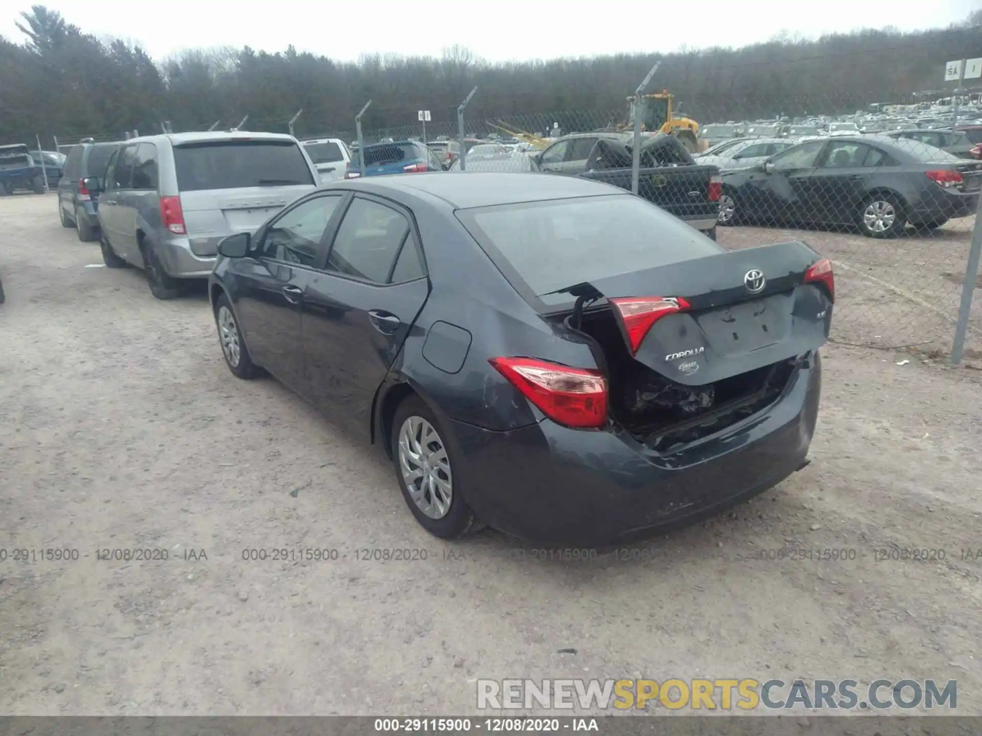 3 Photograph of a damaged car 2T1BURHE4KC158576 TOYOTA COROLLA 2019