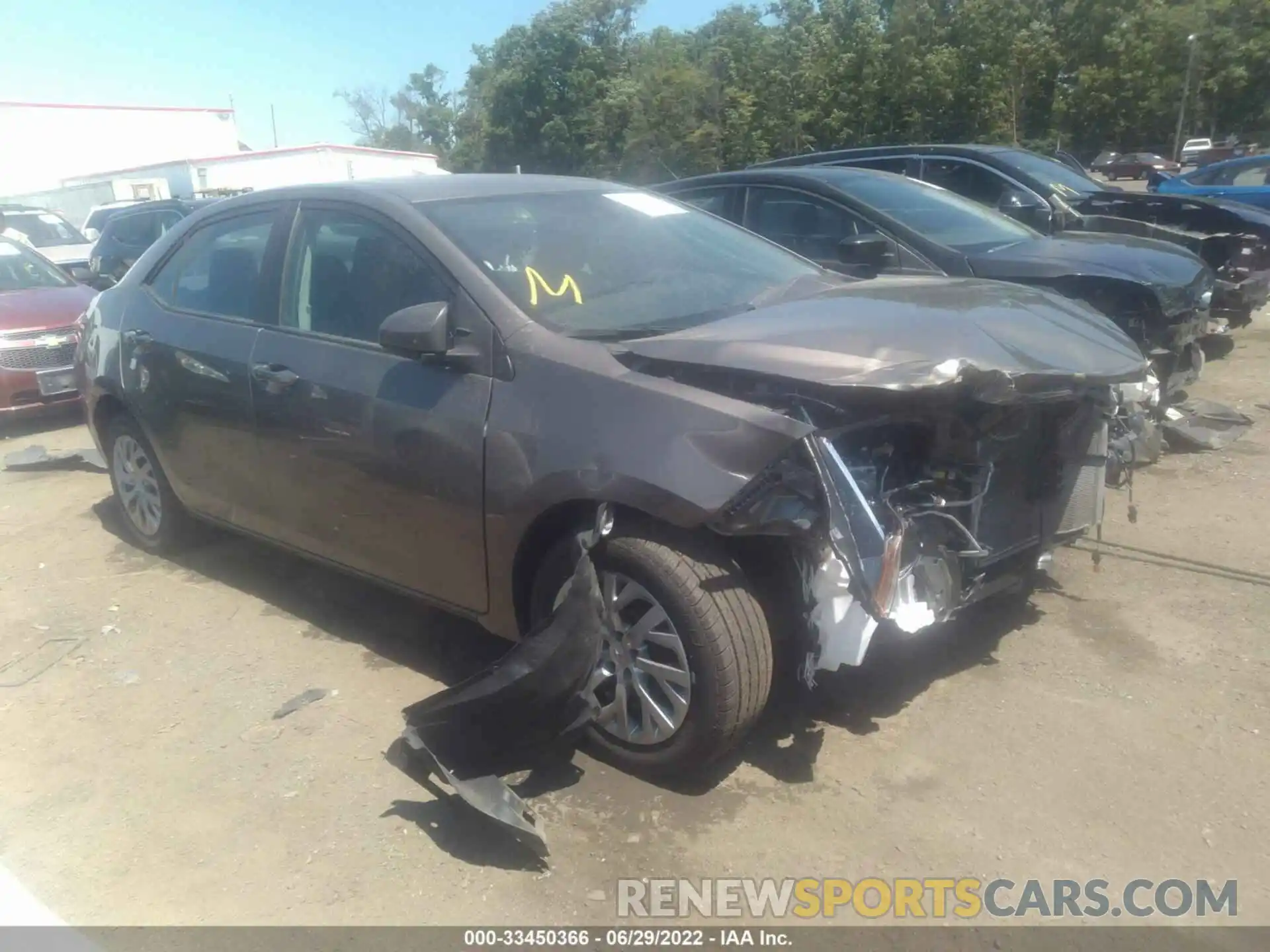 1 Photograph of a damaged car 2T1BURHE4KC158819 TOYOTA COROLLA 2019