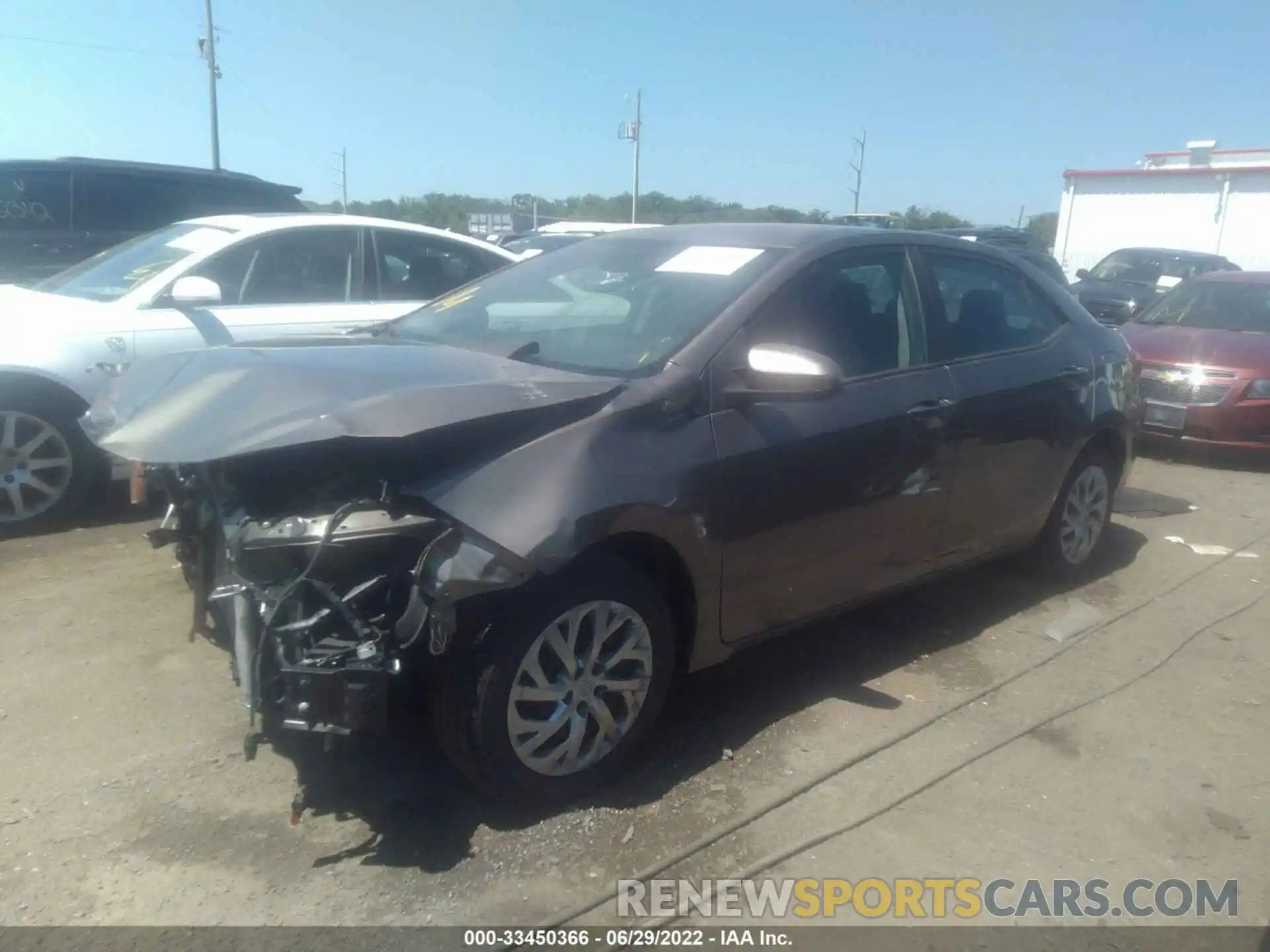 2 Photograph of a damaged car 2T1BURHE4KC158819 TOYOTA COROLLA 2019