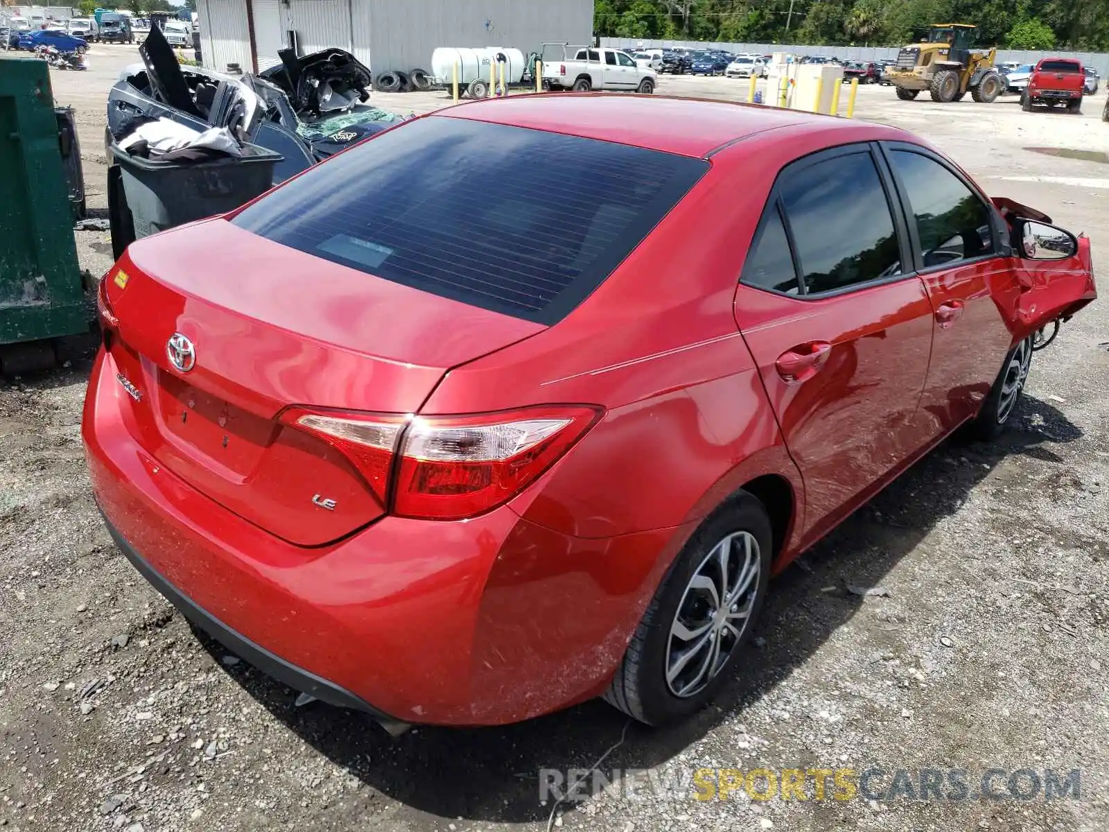 4 Photograph of a damaged car 2T1BURHE4KC159145 TOYOTA COROLLA 2019