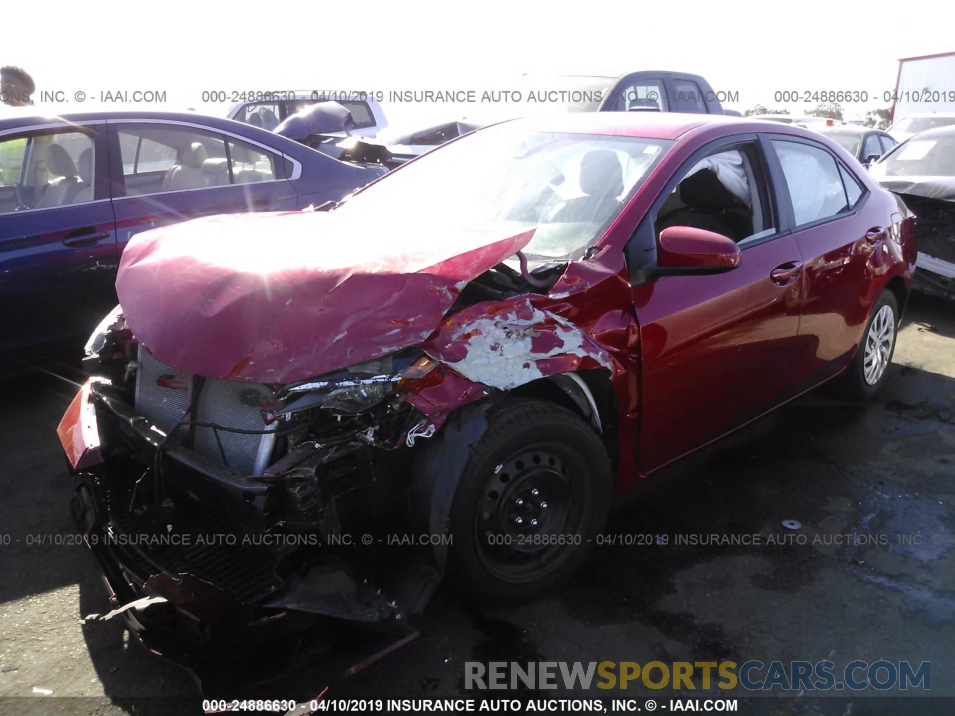 2 Photograph of a damaged car 2T1BURHE4KC159453 TOYOTA COROLLA 2019