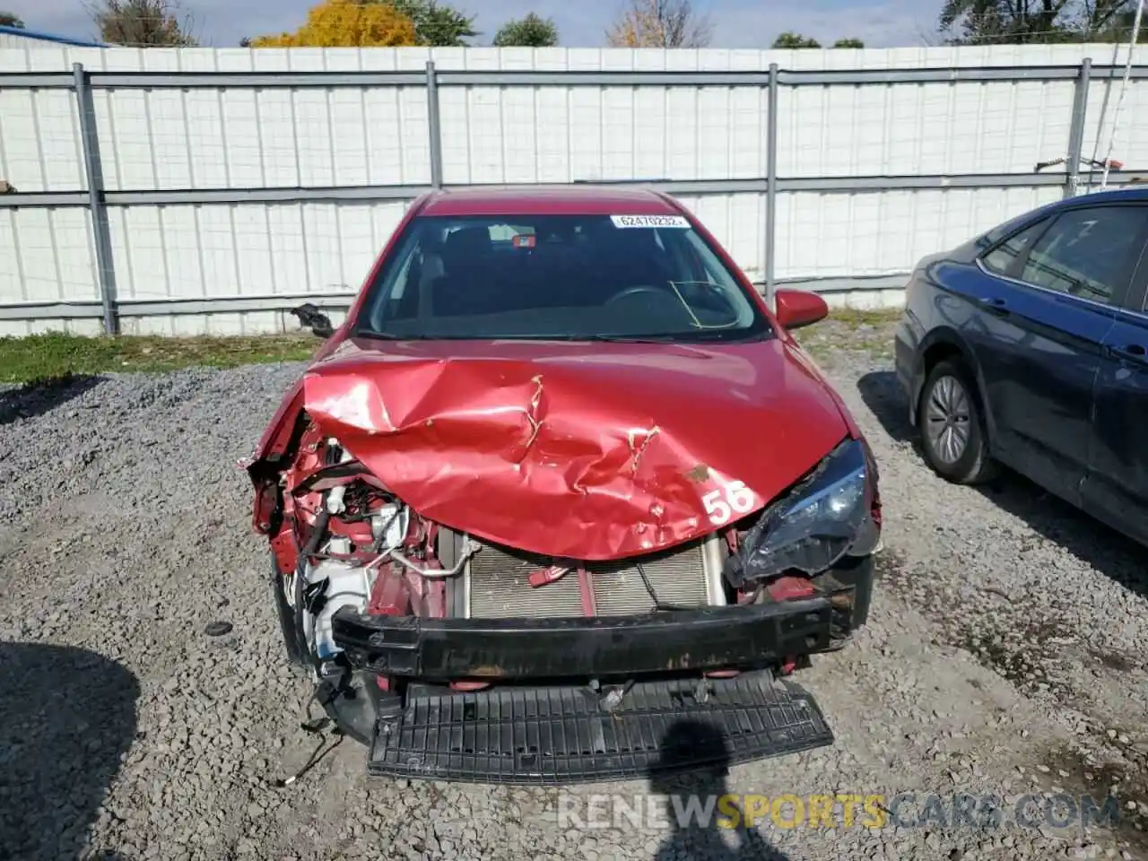 9 Photograph of a damaged car 2T1BURHE4KC159484 TOYOTA COROLLA 2019