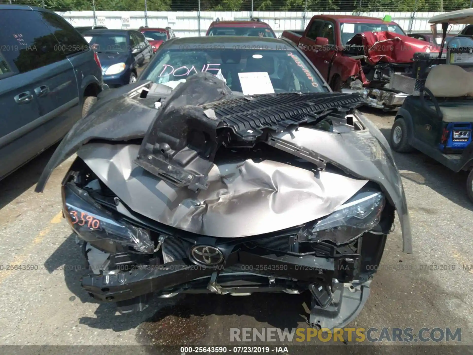 6 Photograph of a damaged car 2T1BURHE4KC159811 TOYOTA COROLLA 2019