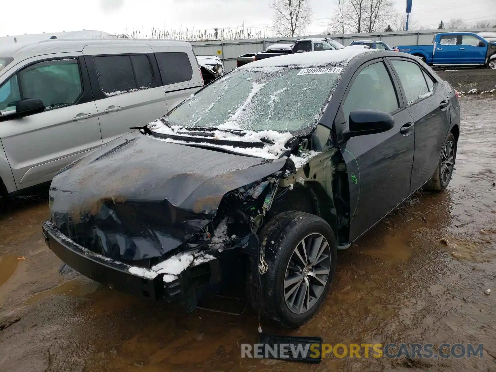 2 Photograph of a damaged car 2T1BURHE4KC160439 TOYOTA COROLLA 2019