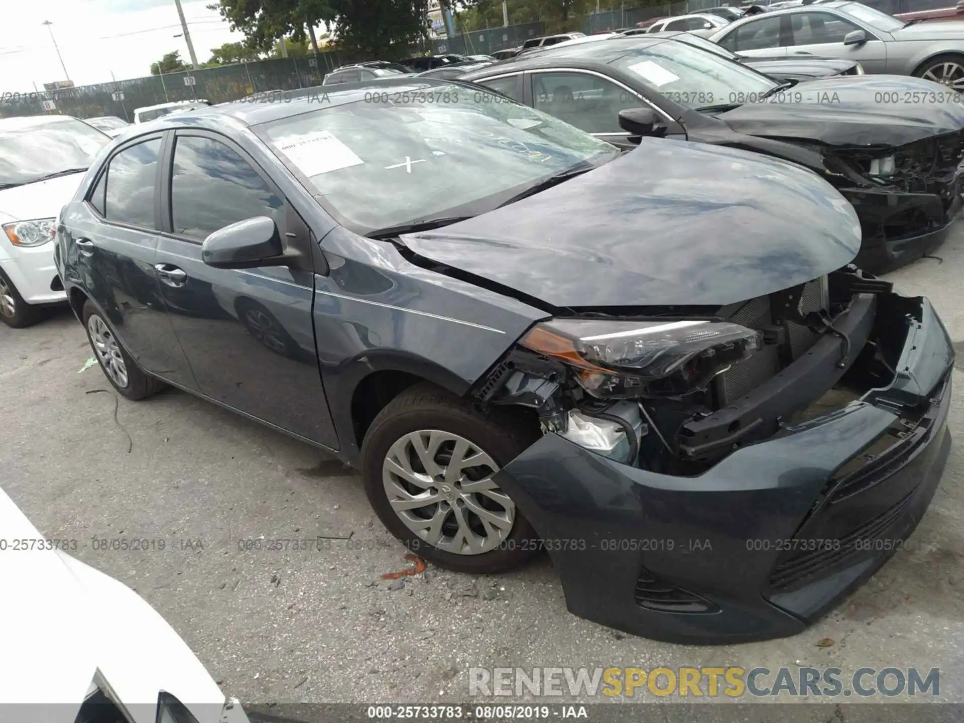 1 Photograph of a damaged car 2T1BURHE4KC160716 TOYOTA COROLLA 2019