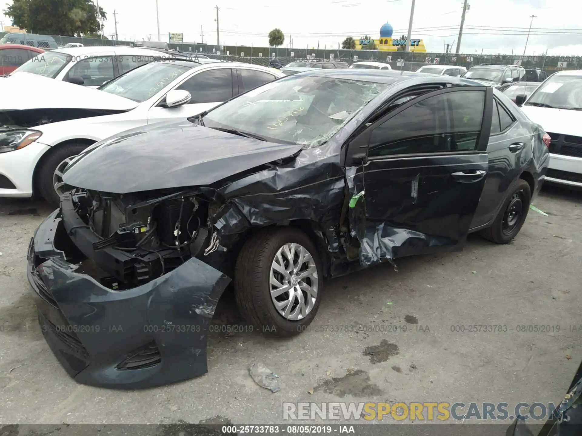 2 Photograph of a damaged car 2T1BURHE4KC160716 TOYOTA COROLLA 2019