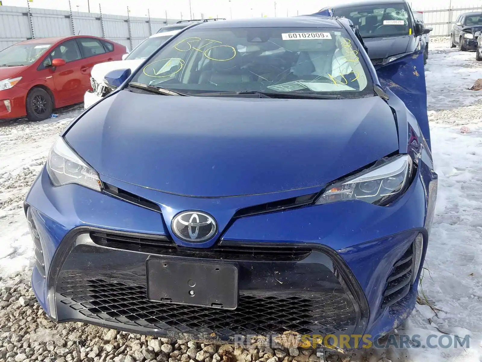 7 Photograph of a damaged car 2T1BURHE4KC160733 TOYOTA COROLLA 2019