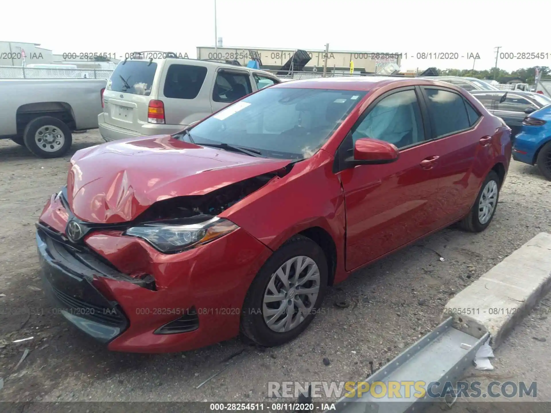 2 Photograph of a damaged car 2T1BURHE4KC162269 TOYOTA COROLLA 2019