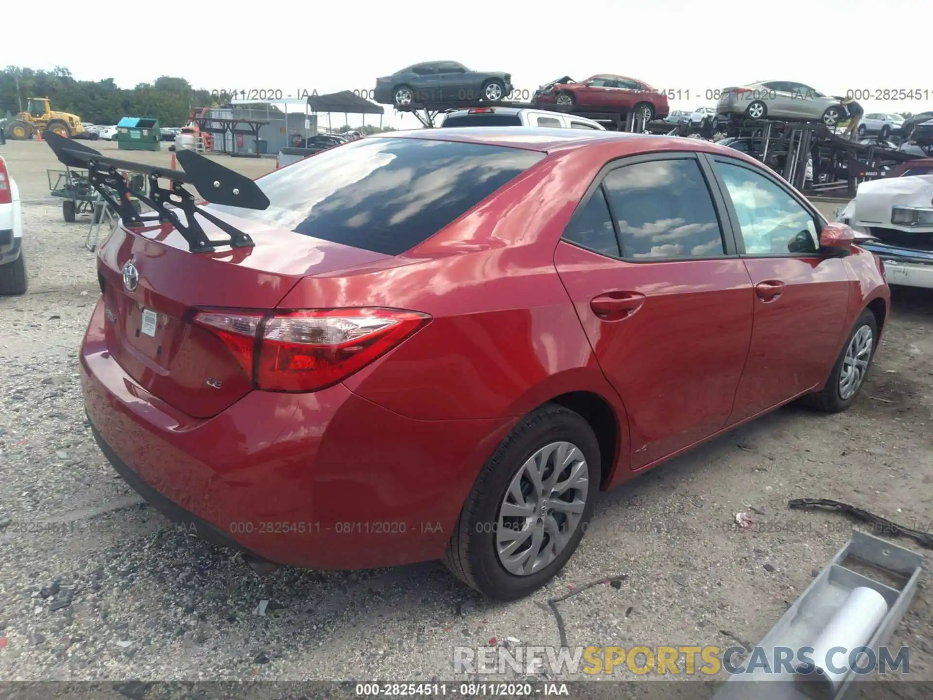 4 Фотография поврежденного автомобиля 2T1BURHE4KC162269 TOYOTA COROLLA 2019