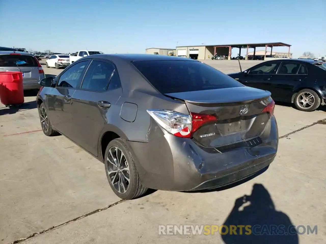 3 Photograph of a damaged car 2T1BURHE4KC162420 TOYOTA COROLLA 2019