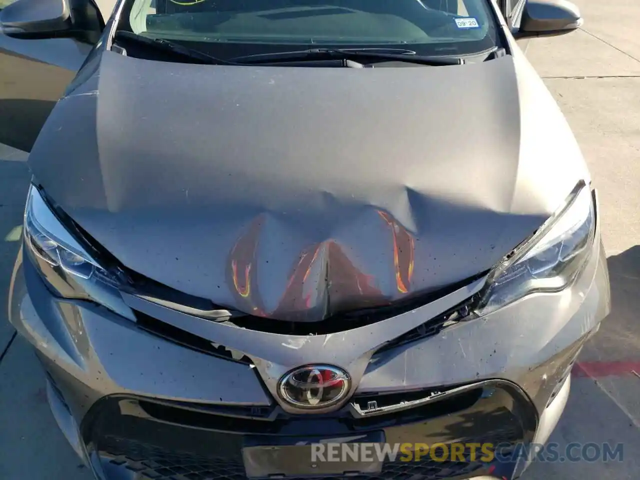 7 Photograph of a damaged car 2T1BURHE4KC162420 TOYOTA COROLLA 2019