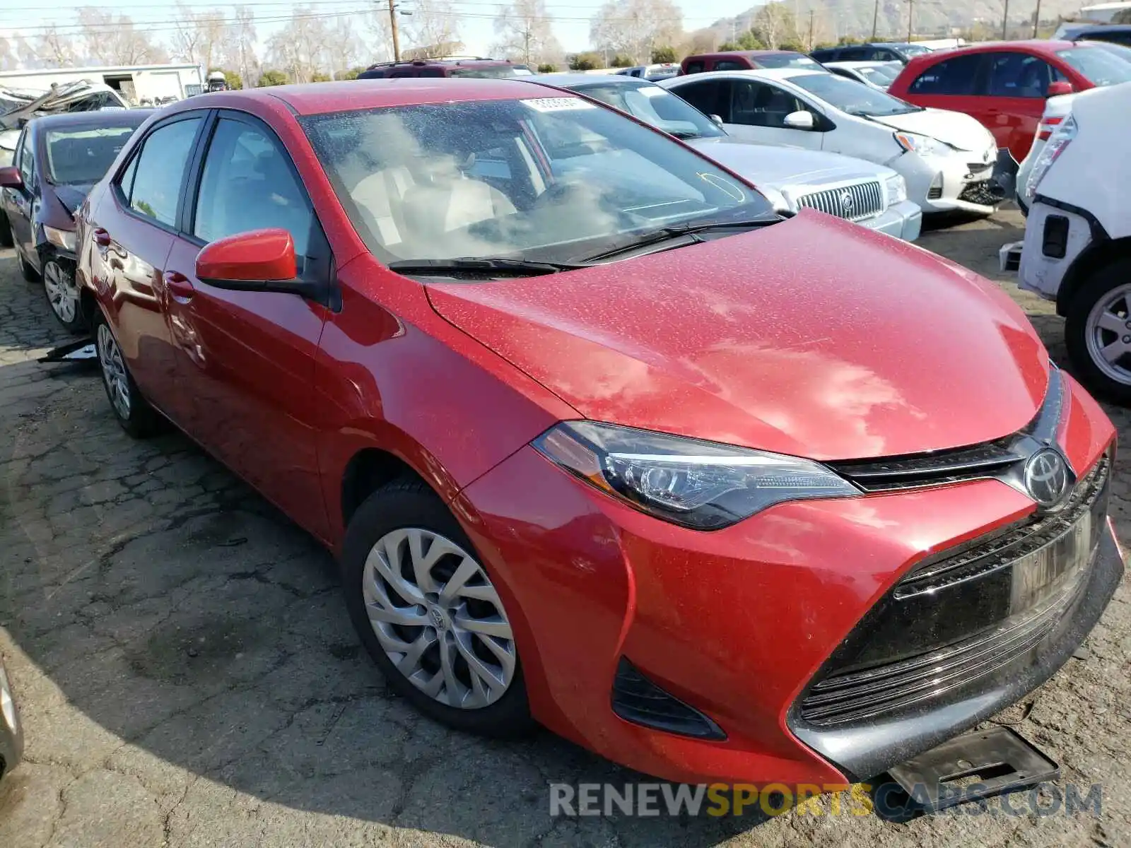 1 Photograph of a damaged car 2T1BURHE4KC163969 TOYOTA COROLLA 2019