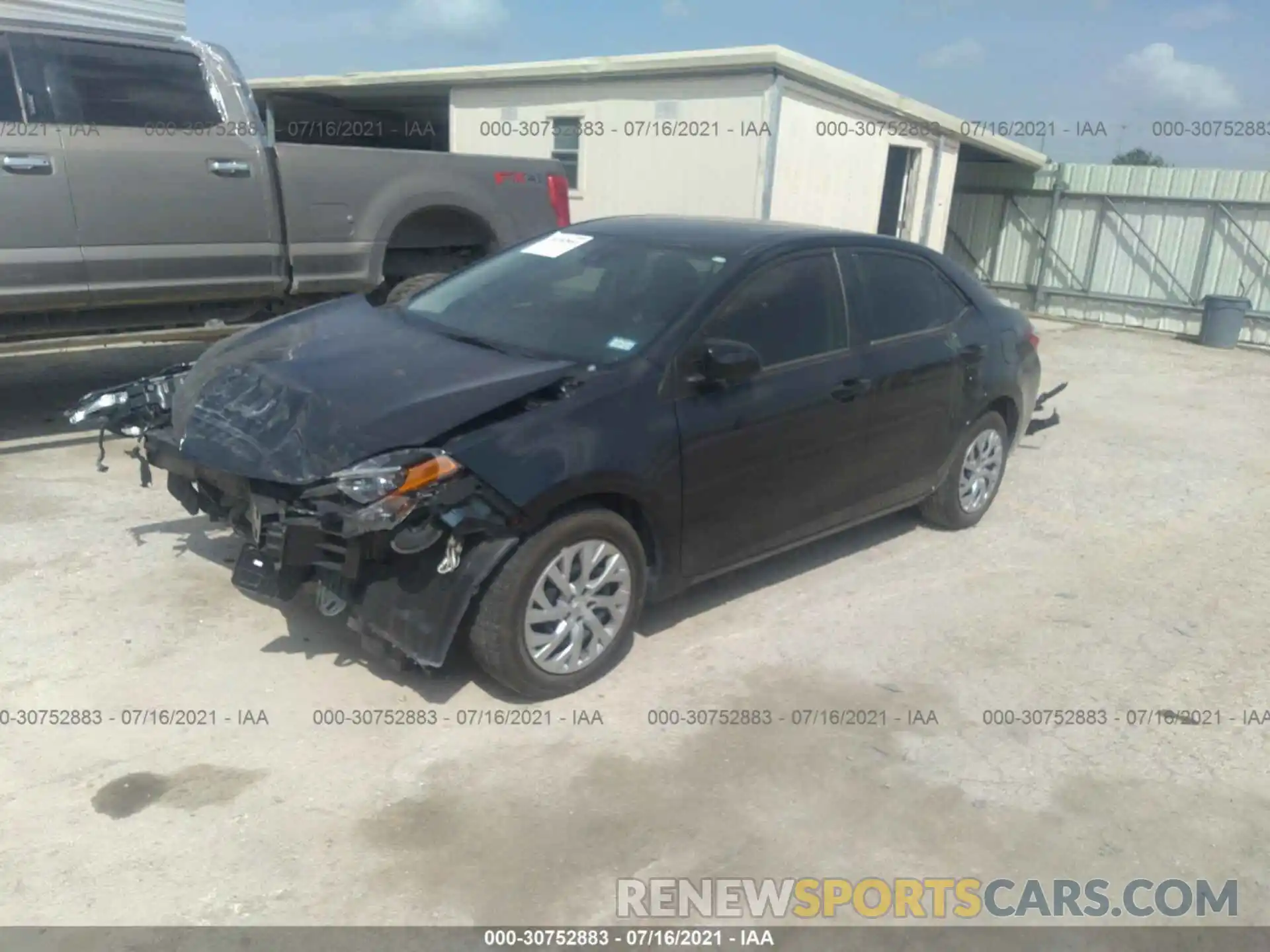 2 Photograph of a damaged car 2T1BURHE4KC163986 TOYOTA COROLLA 2019