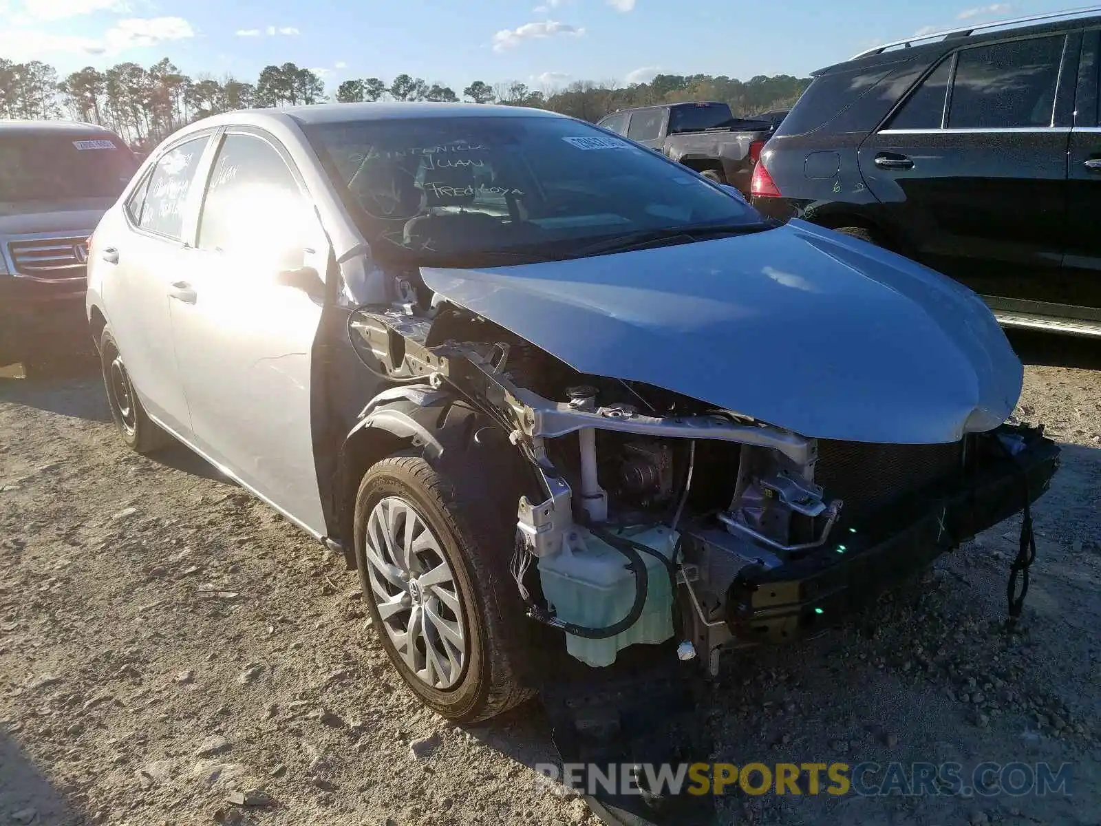 1 Photograph of a damaged car 2T1BURHE4KC164278 TOYOTA COROLLA 2019