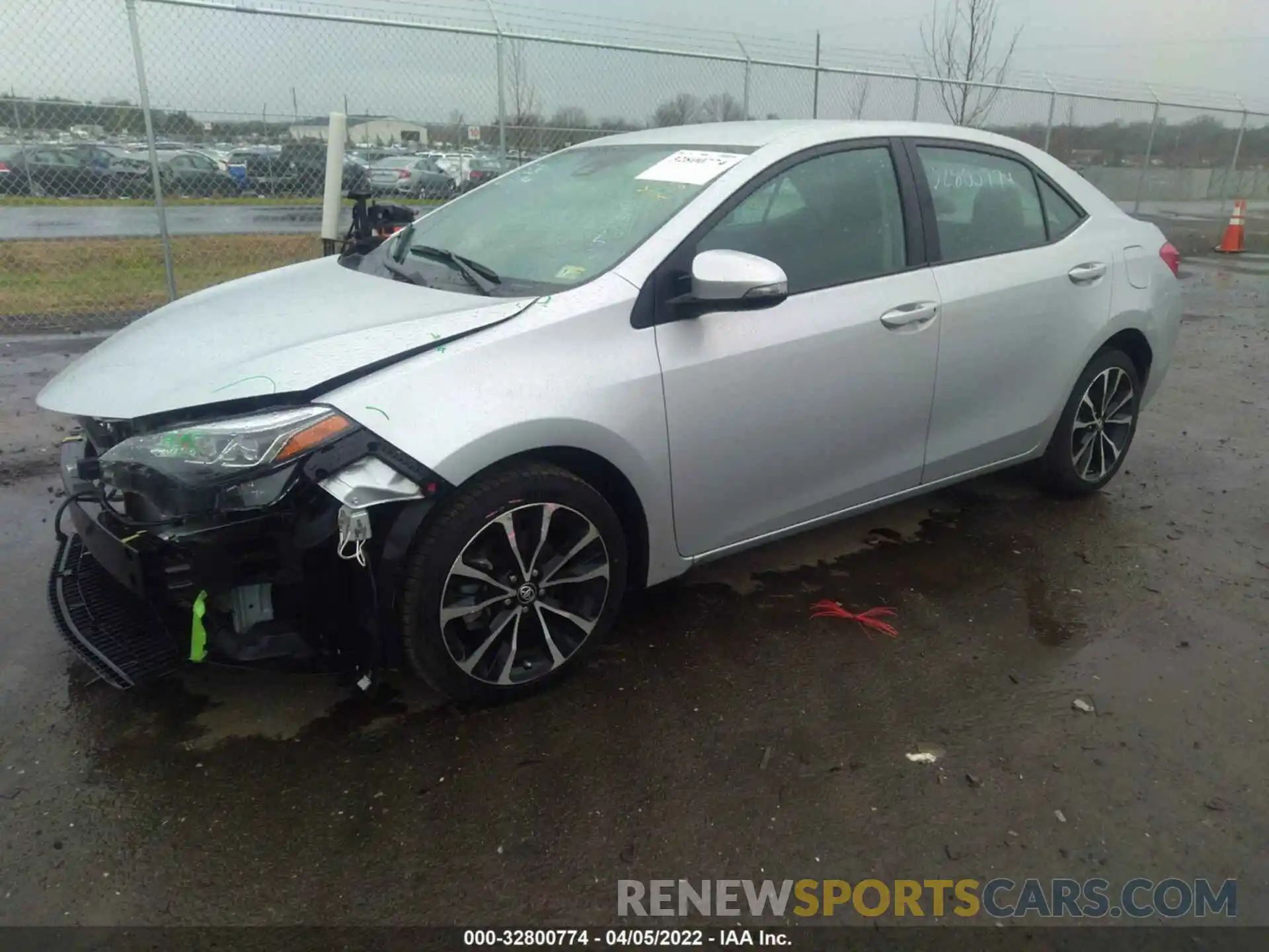 2 Photograph of a damaged car 2T1BURHE4KC164345 TOYOTA COROLLA 2019