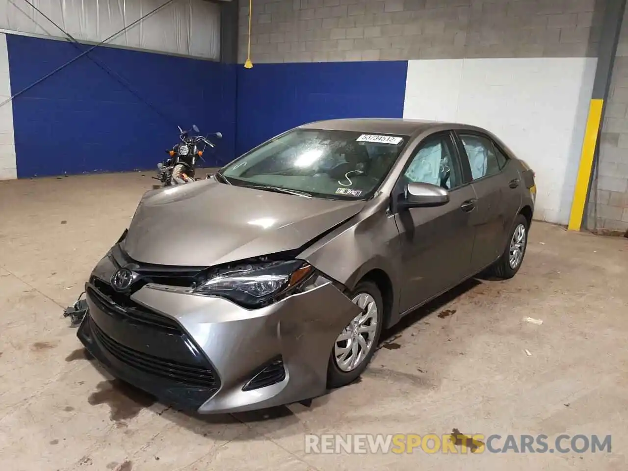 2 Photograph of a damaged car 2T1BURHE4KC164913 TOYOTA COROLLA 2019