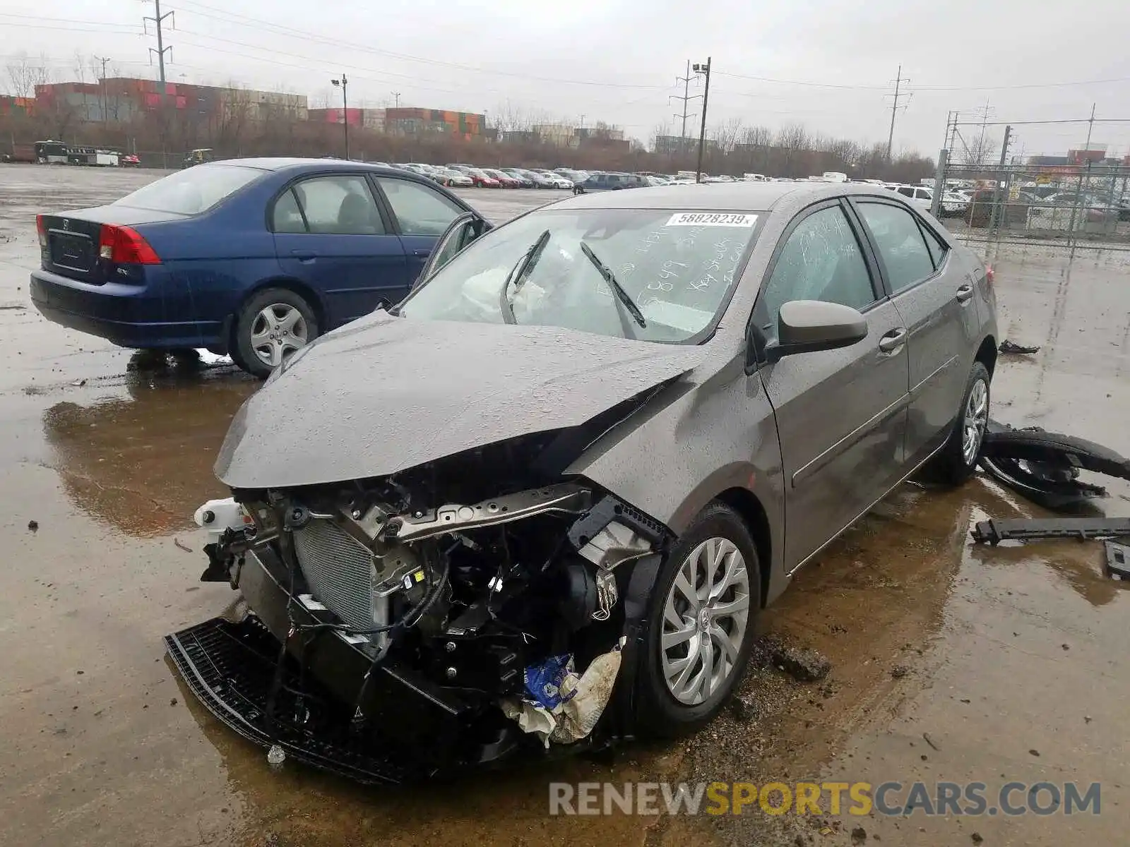 2 Photograph of a damaged car 2T1BURHE4KC165849 TOYOTA COROLLA 2019