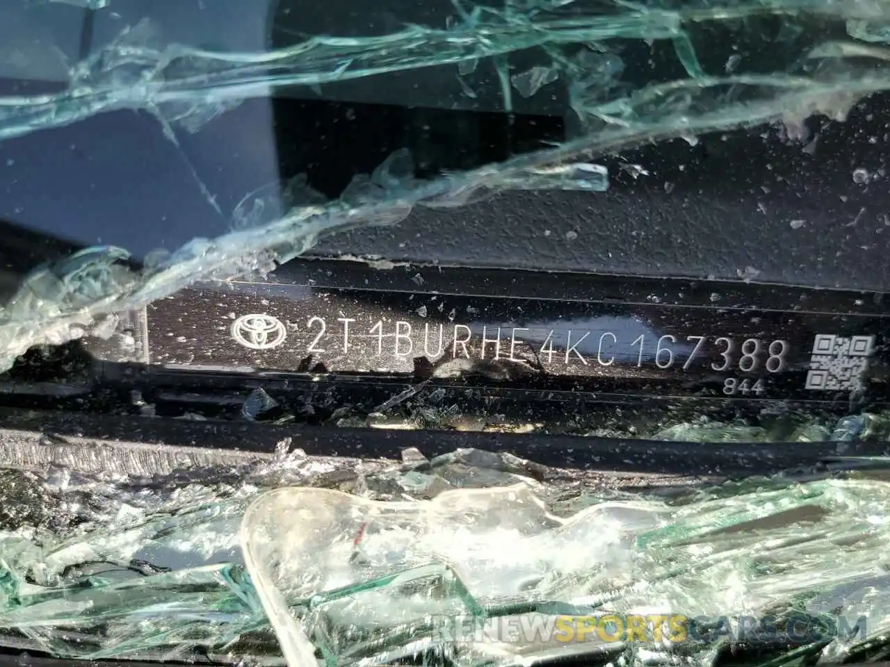 12 Фотография поврежденного автомобиля 2T1BURHE4KC167388 TOYOTA COROLLA 2019