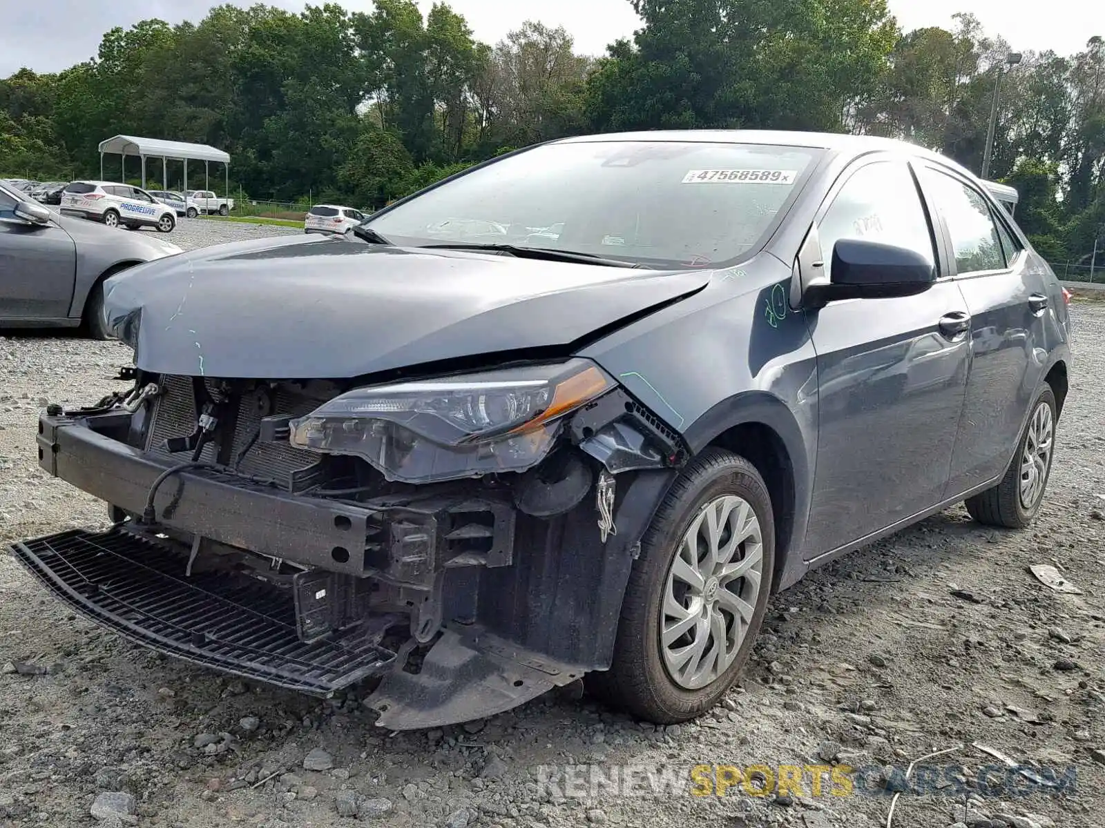 2 Photograph of a damaged car 2T1BURHE4KC167553 TOYOTA COROLLA 2019