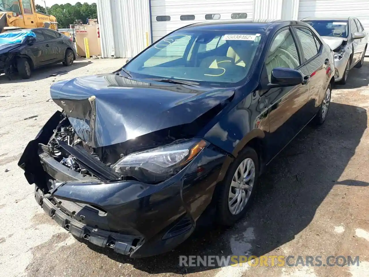 2 Photograph of a damaged car 2T1BURHE4KC168170 TOYOTA COROLLA 2019