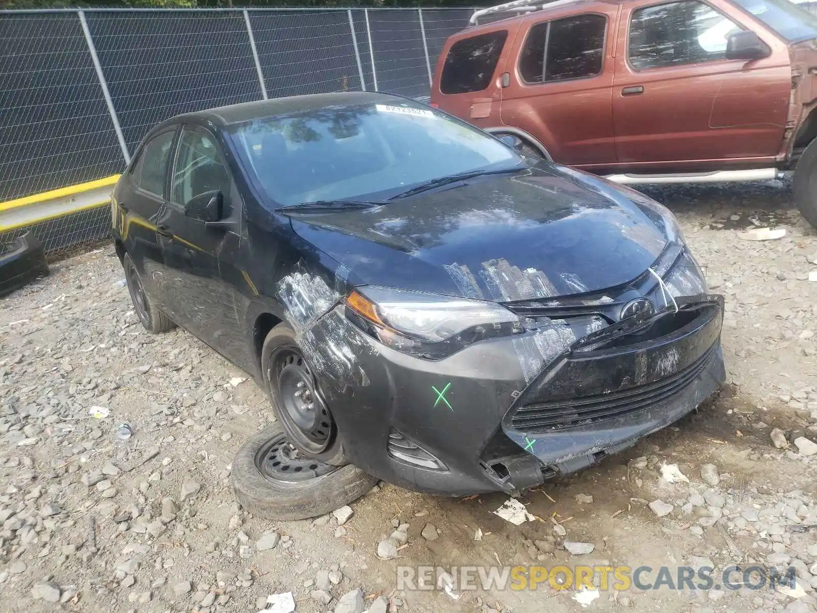 1 Photograph of a damaged car 2T1BURHE4KC169237 TOYOTA COROLLA 2019