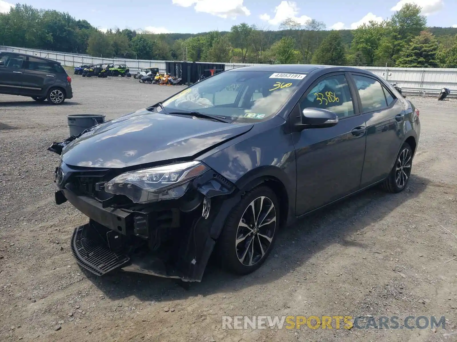 2 Фотография поврежденного автомобиля 2T1BURHE4KC169710 TOYOTA COROLLA 2019