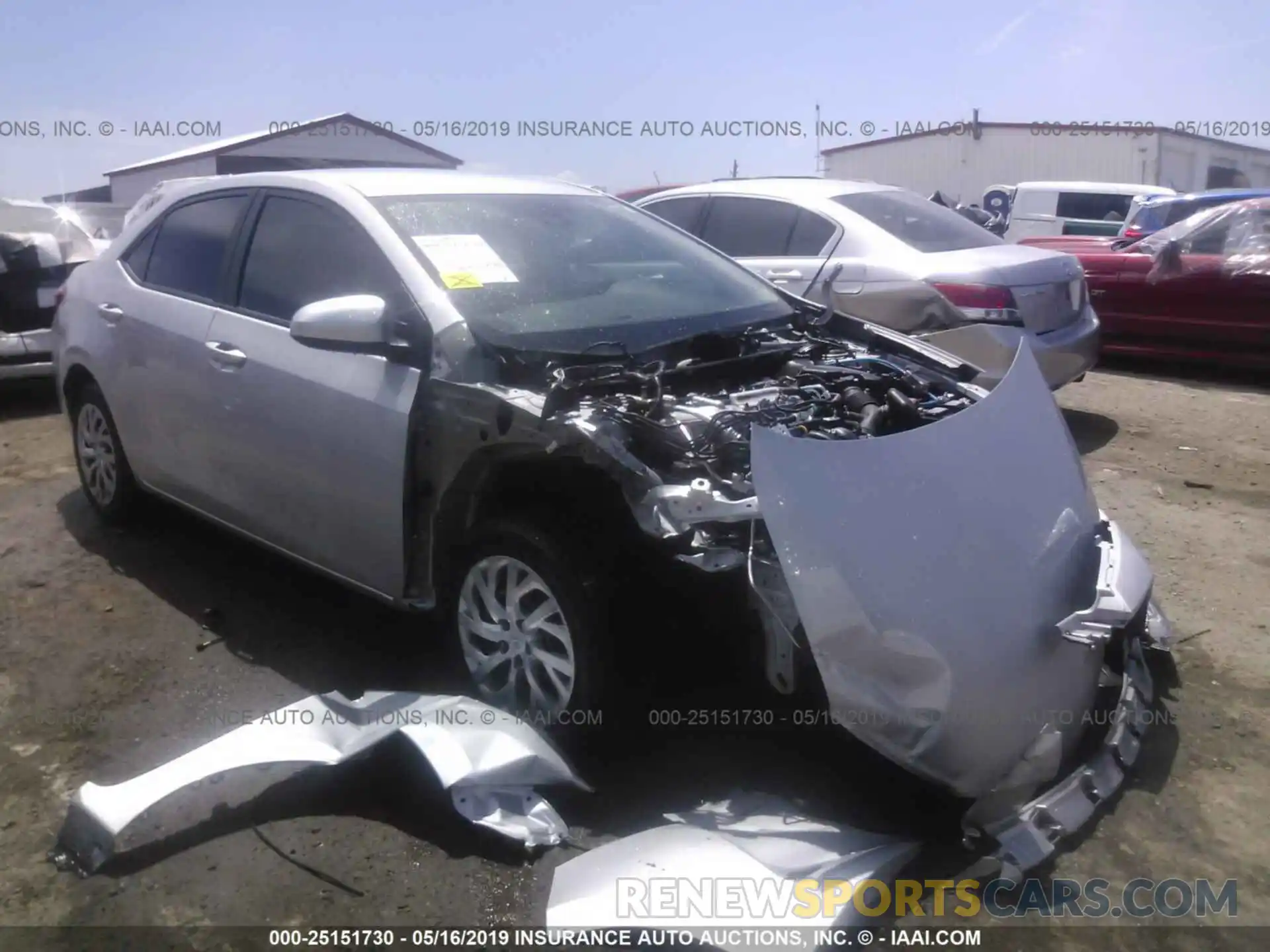 1 Photograph of a damaged car 2T1BURHE4KC171165 TOYOTA COROLLA 2019