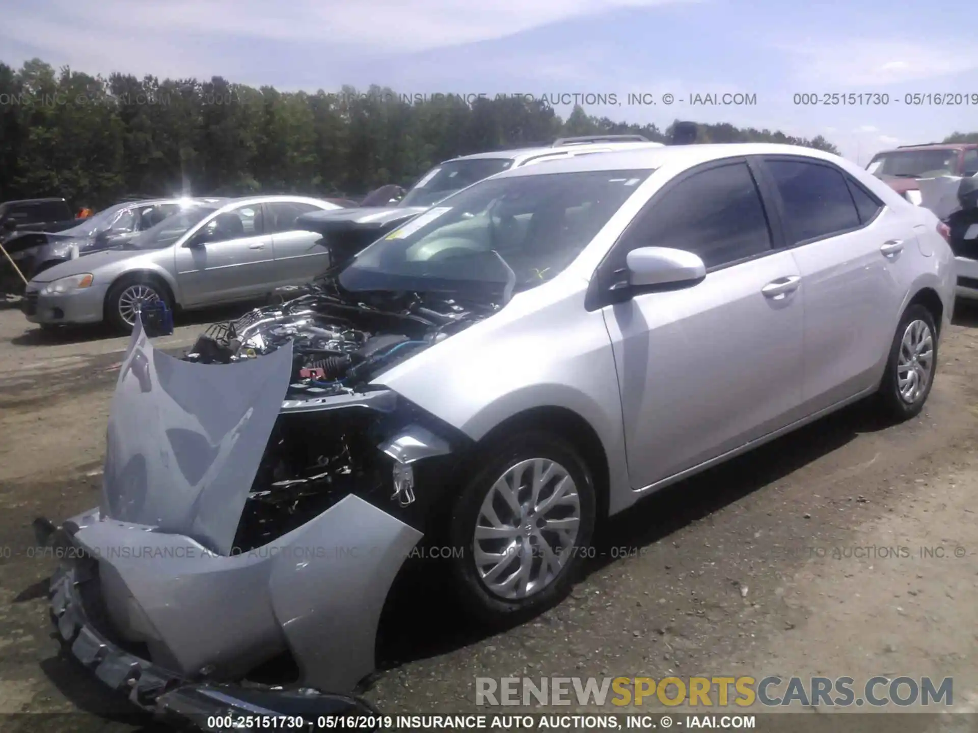 2 Photograph of a damaged car 2T1BURHE4KC171165 TOYOTA COROLLA 2019