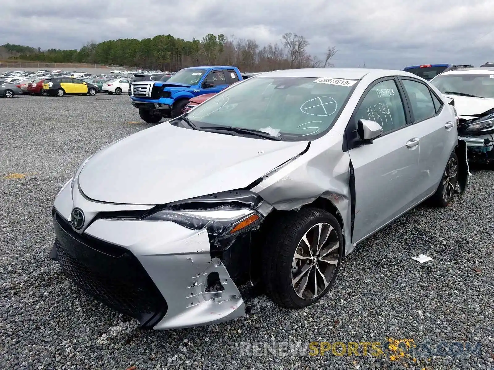 2 Photograph of a damaged car 2T1BURHE4KC171750 TOYOTA COROLLA 2019