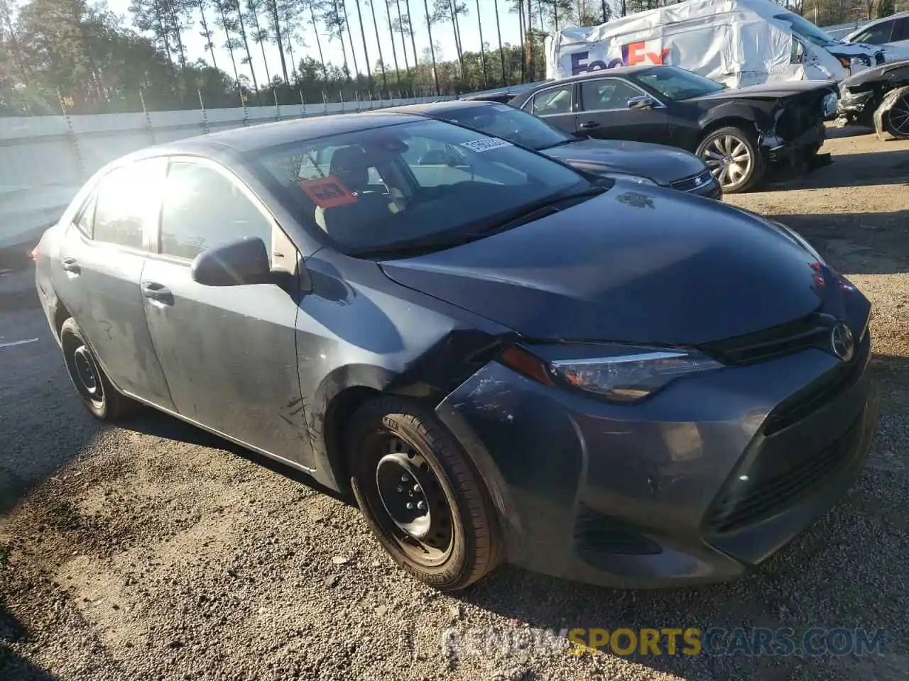 1 Photograph of a damaged car 2T1BURHE4KC172140 TOYOTA COROLLA 2019