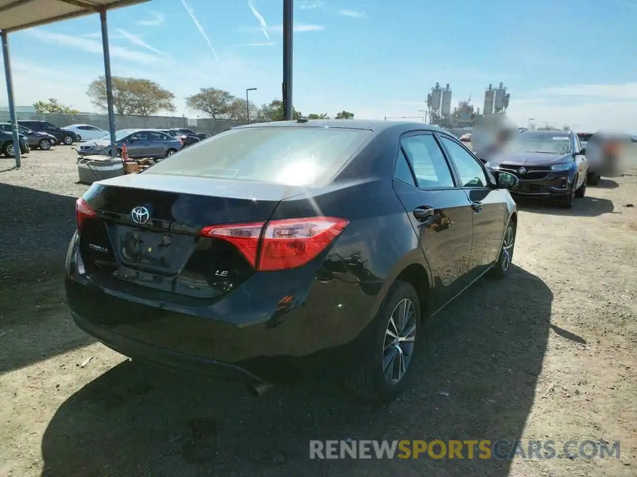 4 Photograph of a damaged car 2T1BURHE4KC172591 TOYOTA COROLLA 2019