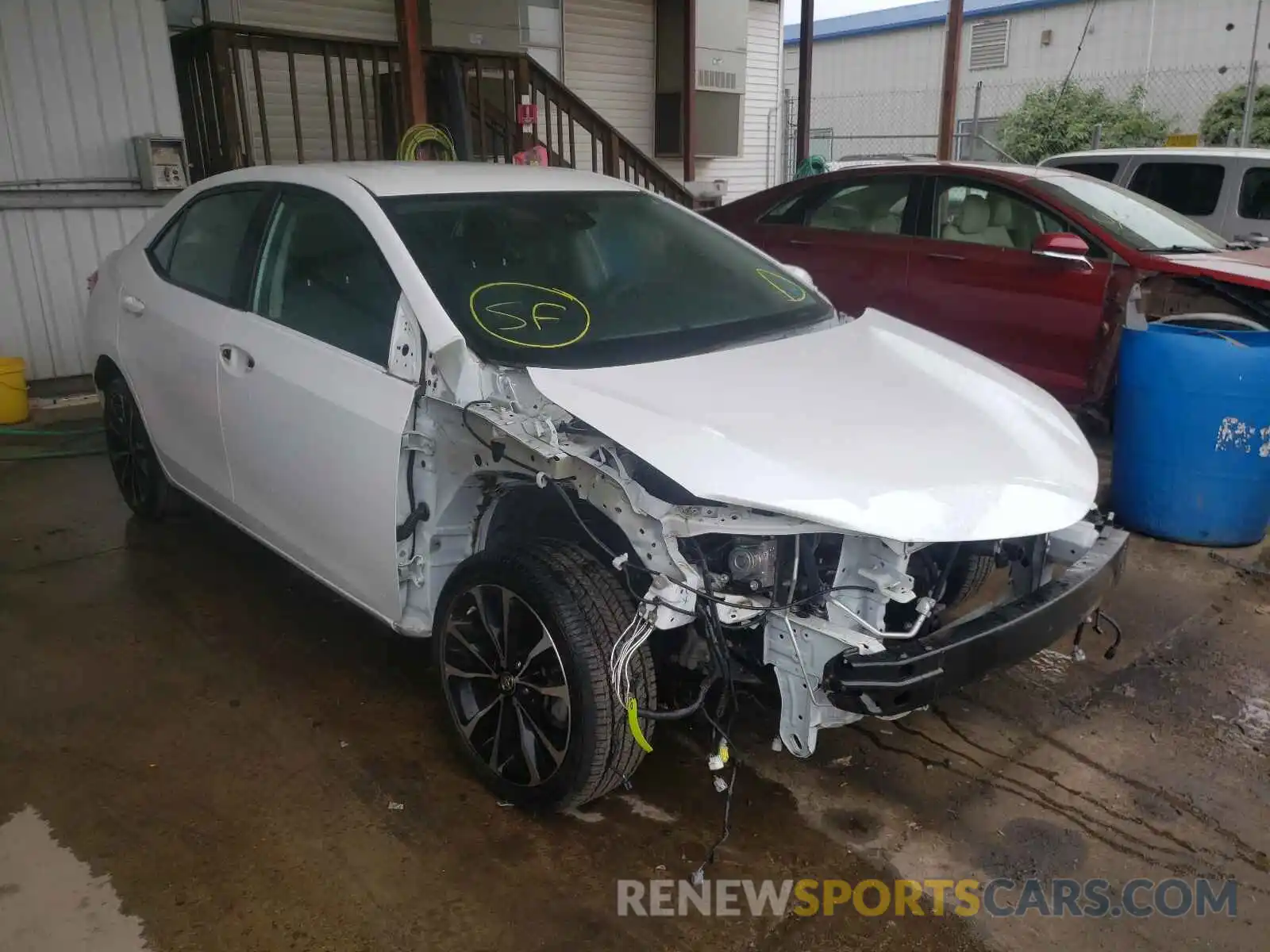 1 Photograph of a damaged car 2T1BURHE4KC173188 TOYOTA COROLLA 2019