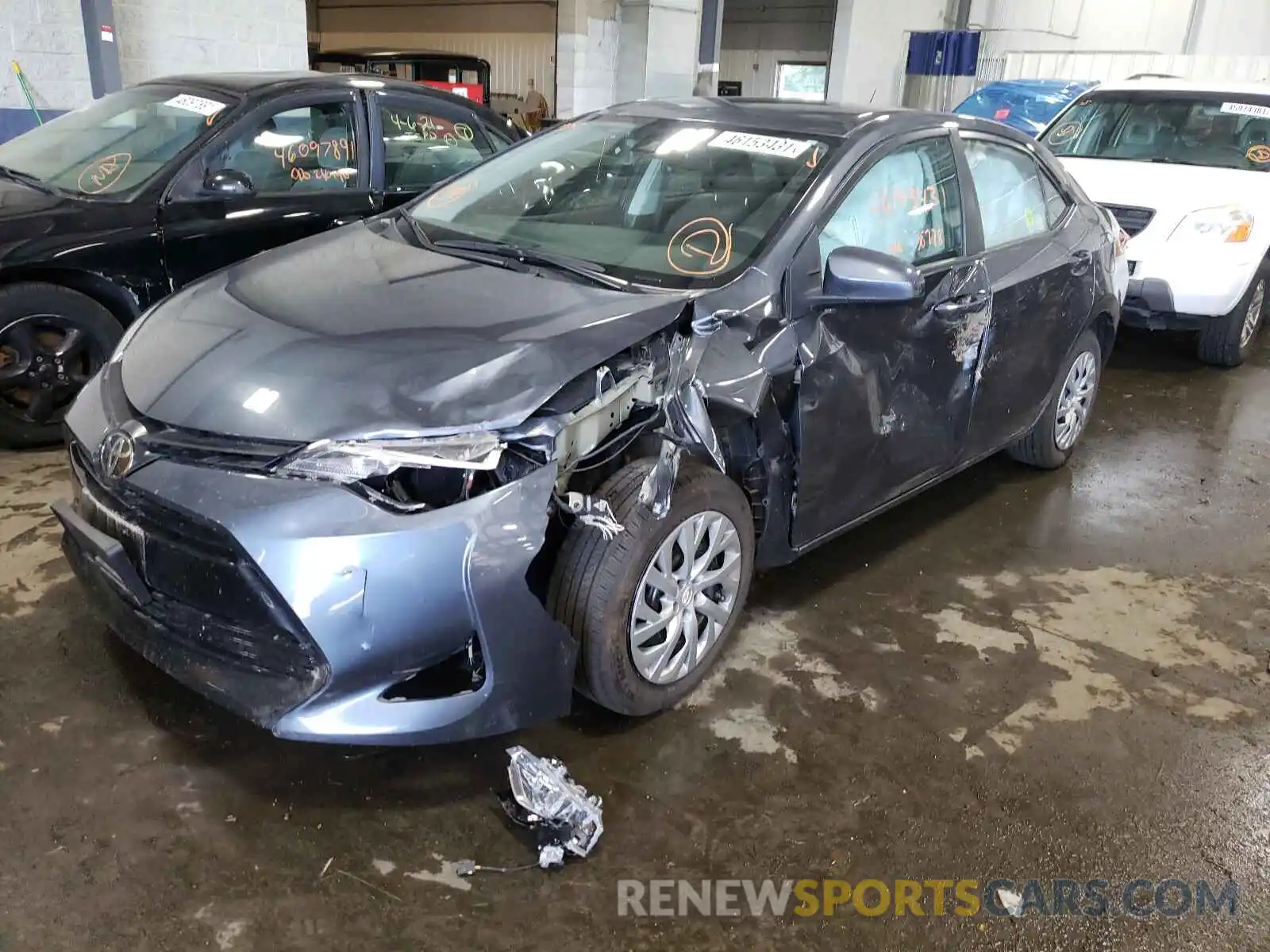 2 Фотография поврежденного автомобиля 2T1BURHE4KC173806 TOYOTA COROLLA 2019