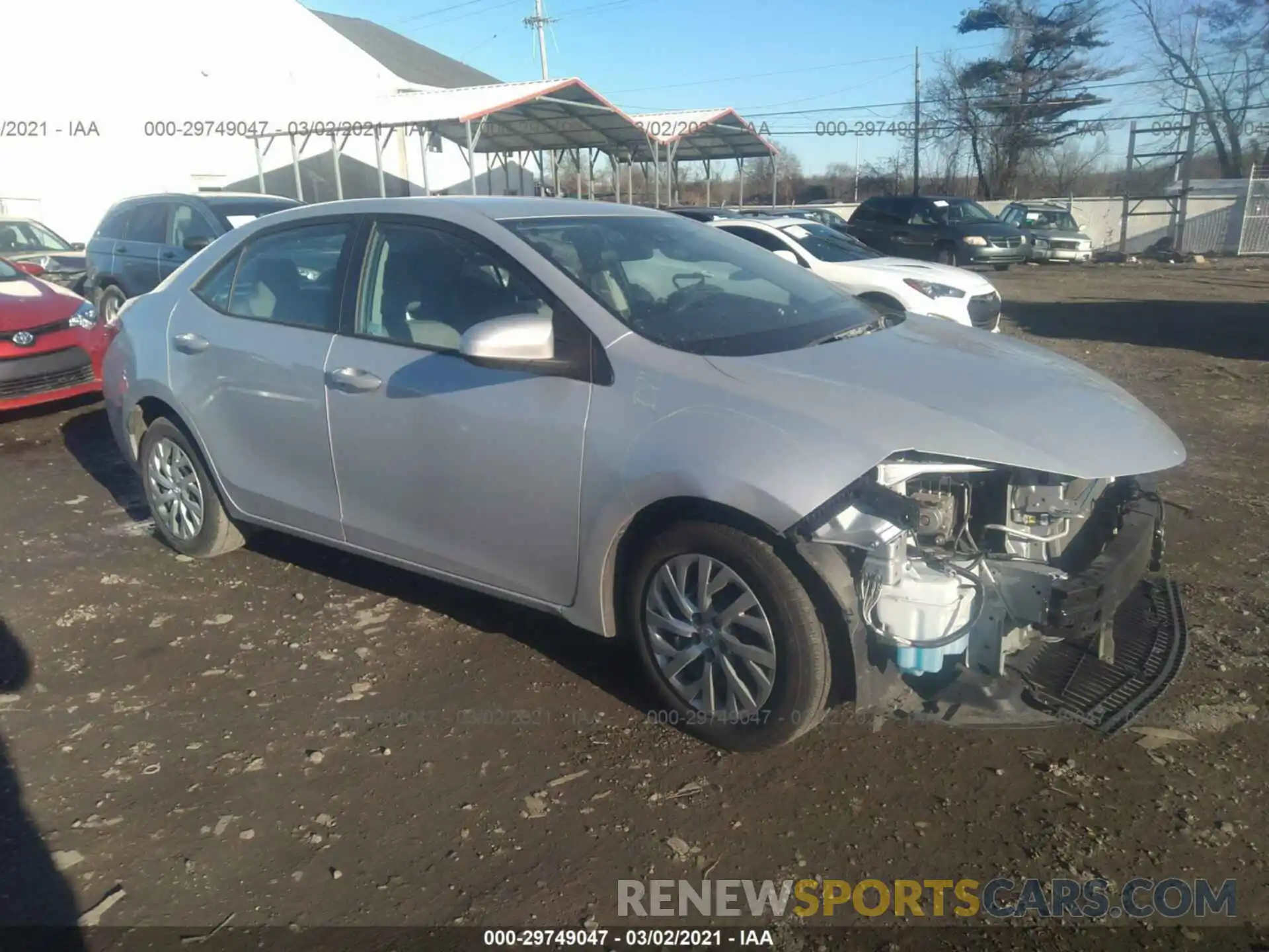 1 Photograph of a damaged car 2T1BURHE4KC174017 TOYOTA COROLLA 2019