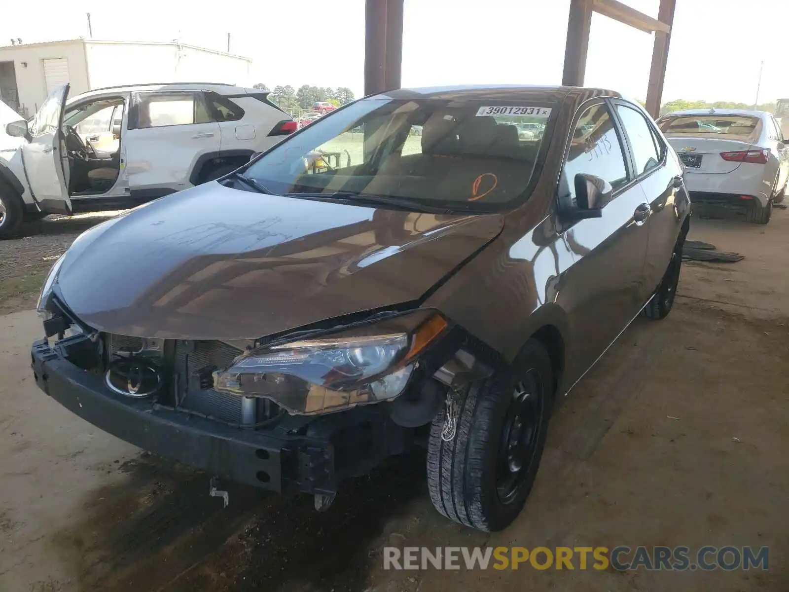 2 Photograph of a damaged car 2T1BURHE4KC174308 TOYOTA COROLLA 2019