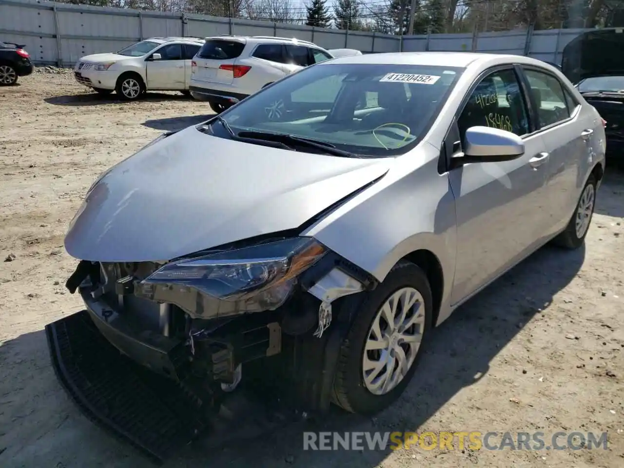 2 Photograph of a damaged car 2T1BURHE4KC174731 TOYOTA COROLLA 2019