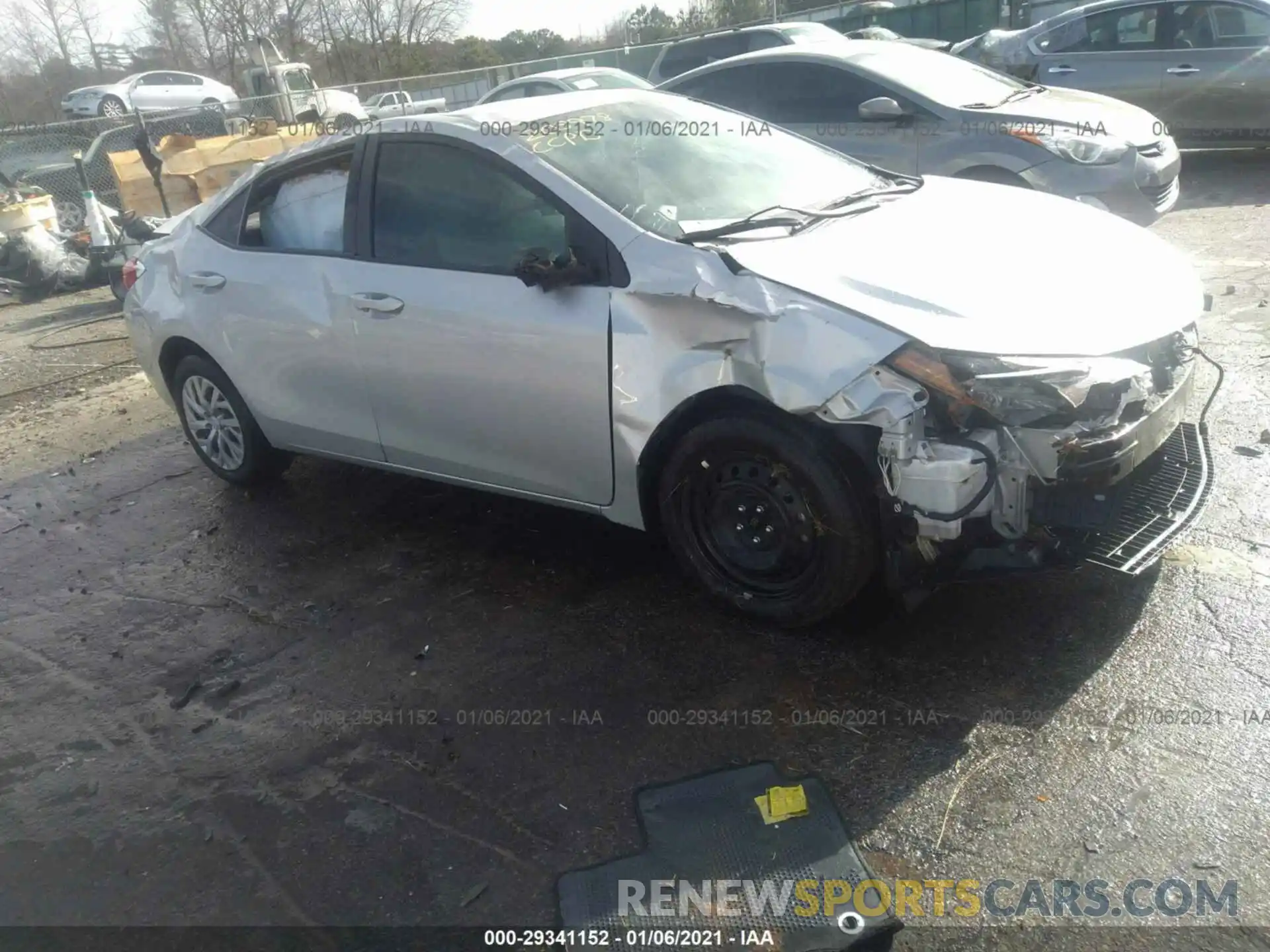 1 Photograph of a damaged car 2T1BURHE4KC176222 TOYOTA COROLLA 2019