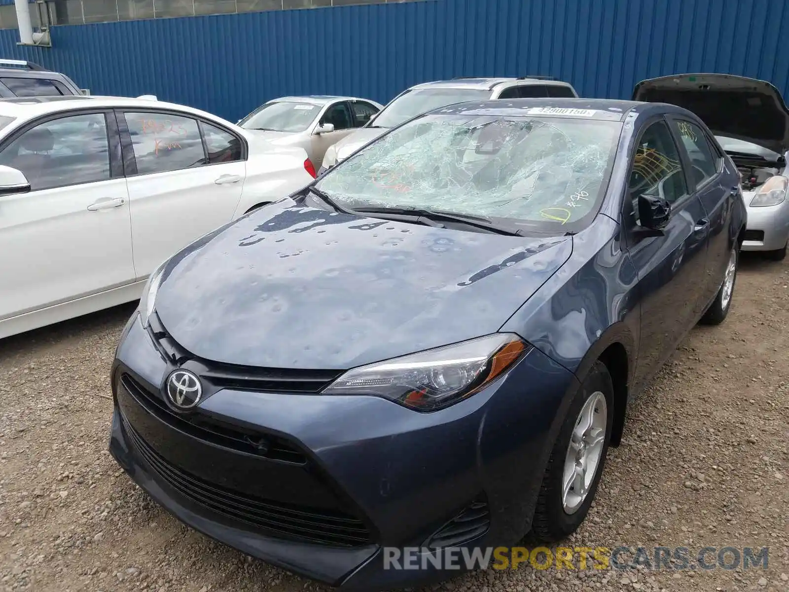 2 Photograph of a damaged car 2T1BURHE4KC176317 TOYOTA COROLLA 2019