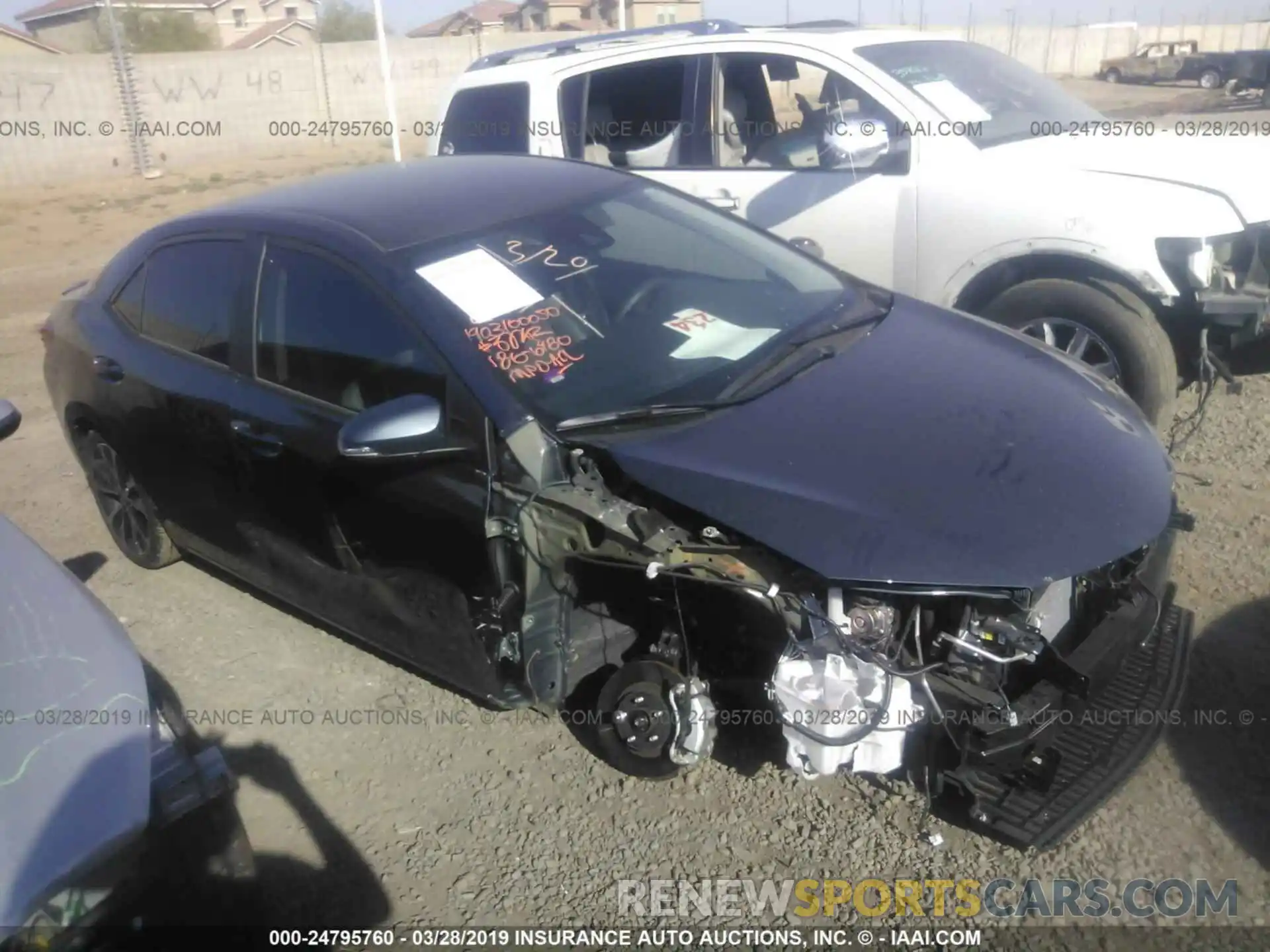 1 Photograph of a damaged car 2T1BURHE4KC176480 TOYOTA COROLLA 2019