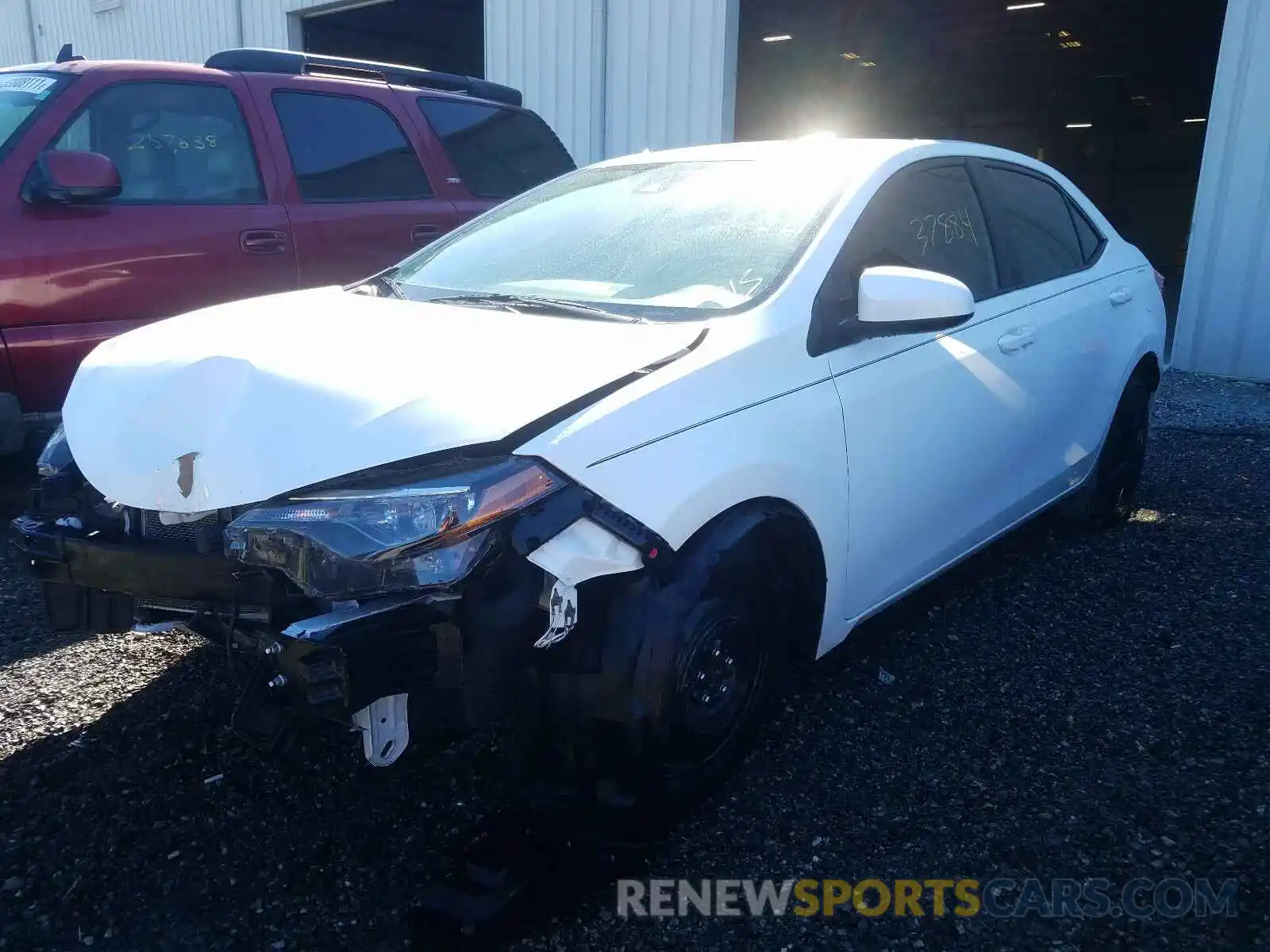 2 Photograph of a damaged car 2T1BURHE4KC177693 TOYOTA COROLLA 2019