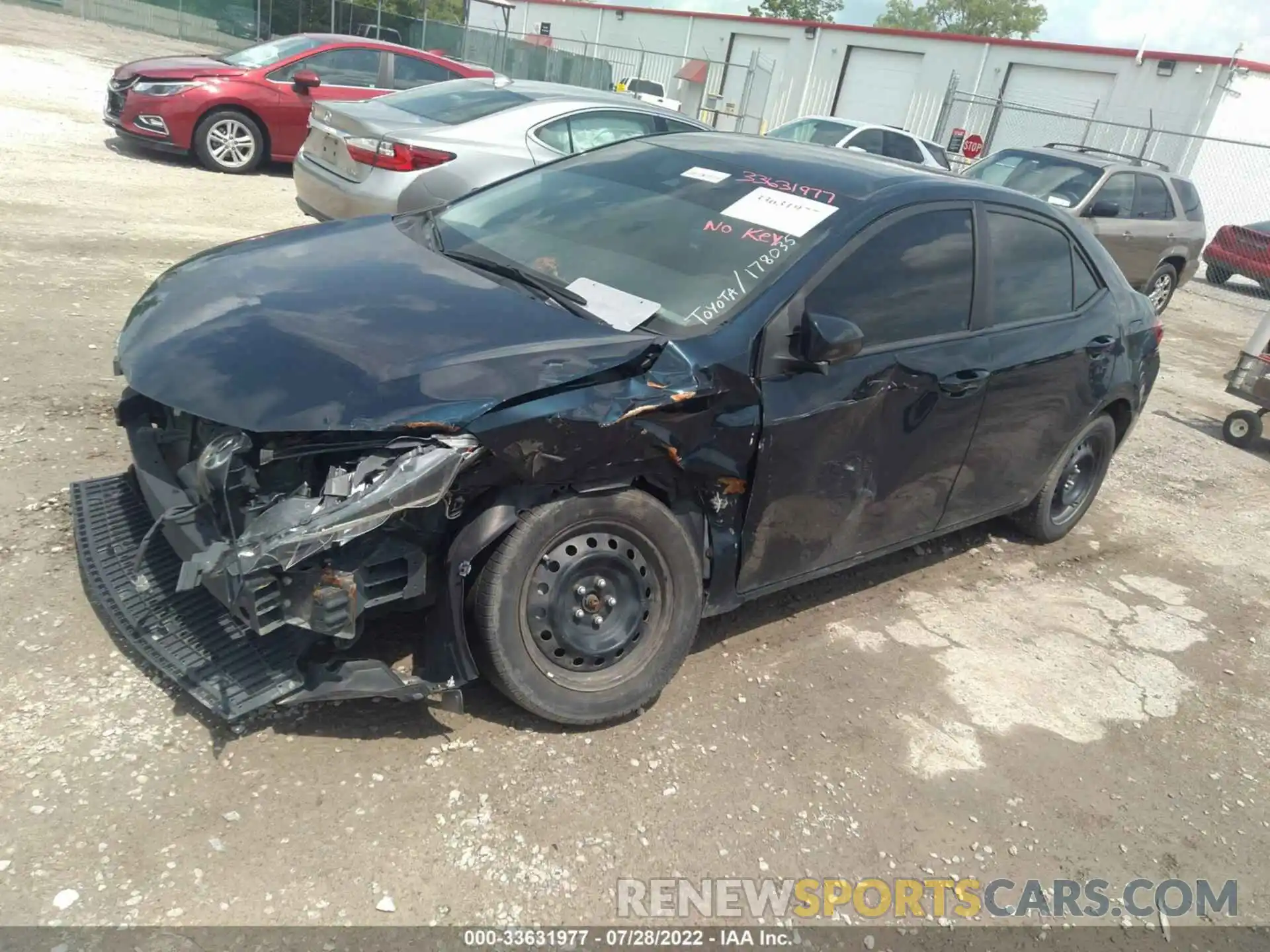 2 Photograph of a damaged car 2T1BURHE4KC178035 TOYOTA COROLLA 2019